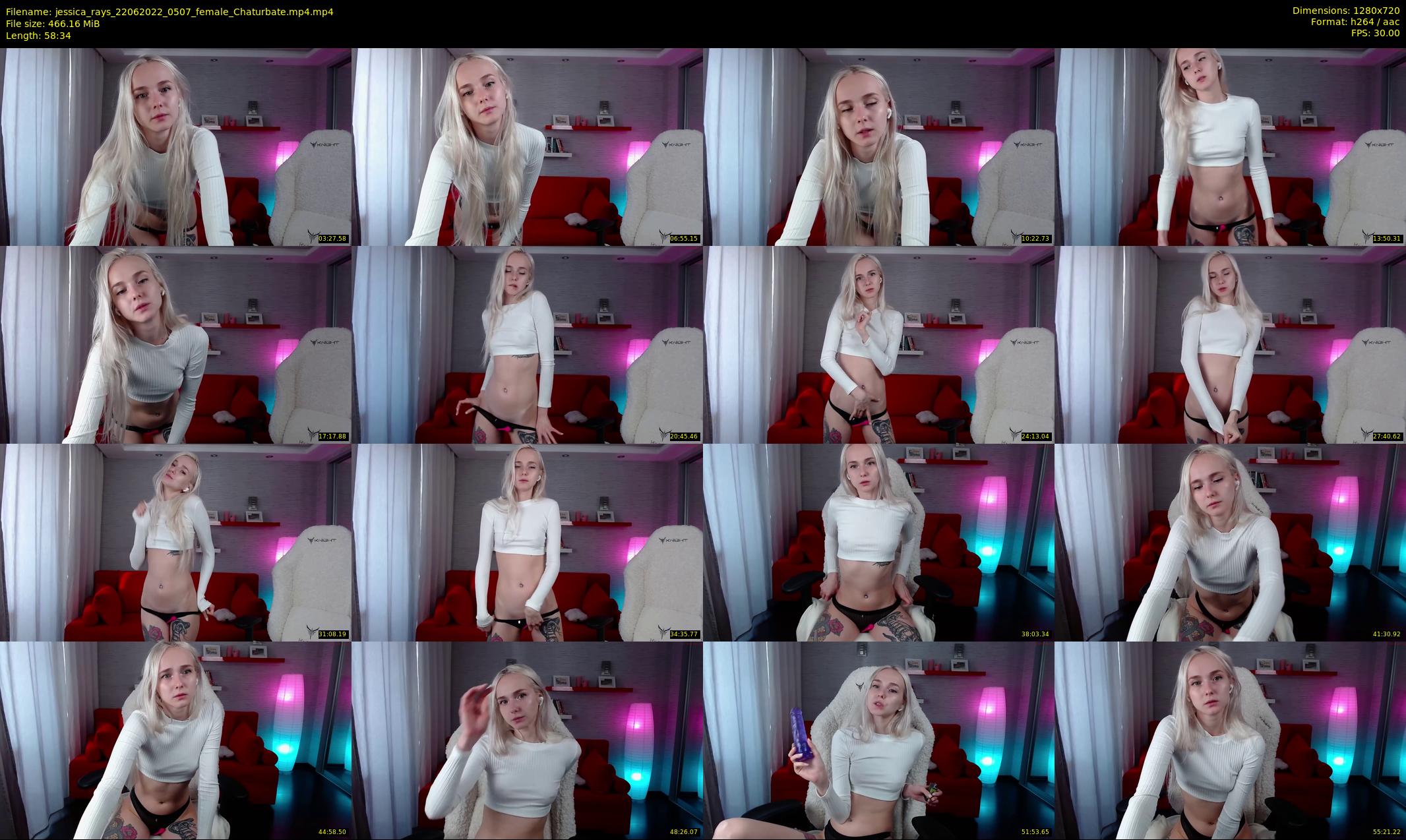 jessica_rays — 59 minute Chaturbate couple cam show recording, 720p, Jun 22, 2022