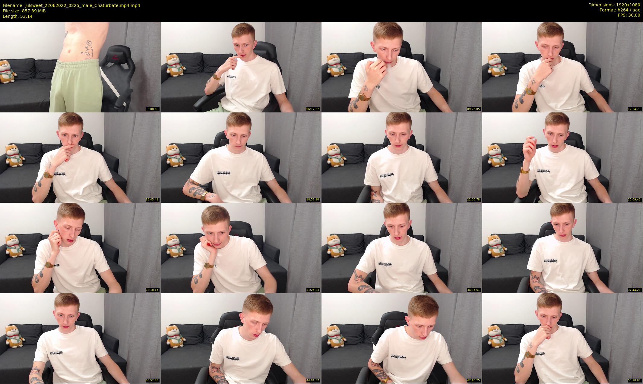 julsweet — 54 minute Chaturbate male cam show recording, 1080p, Jun 22, 2022