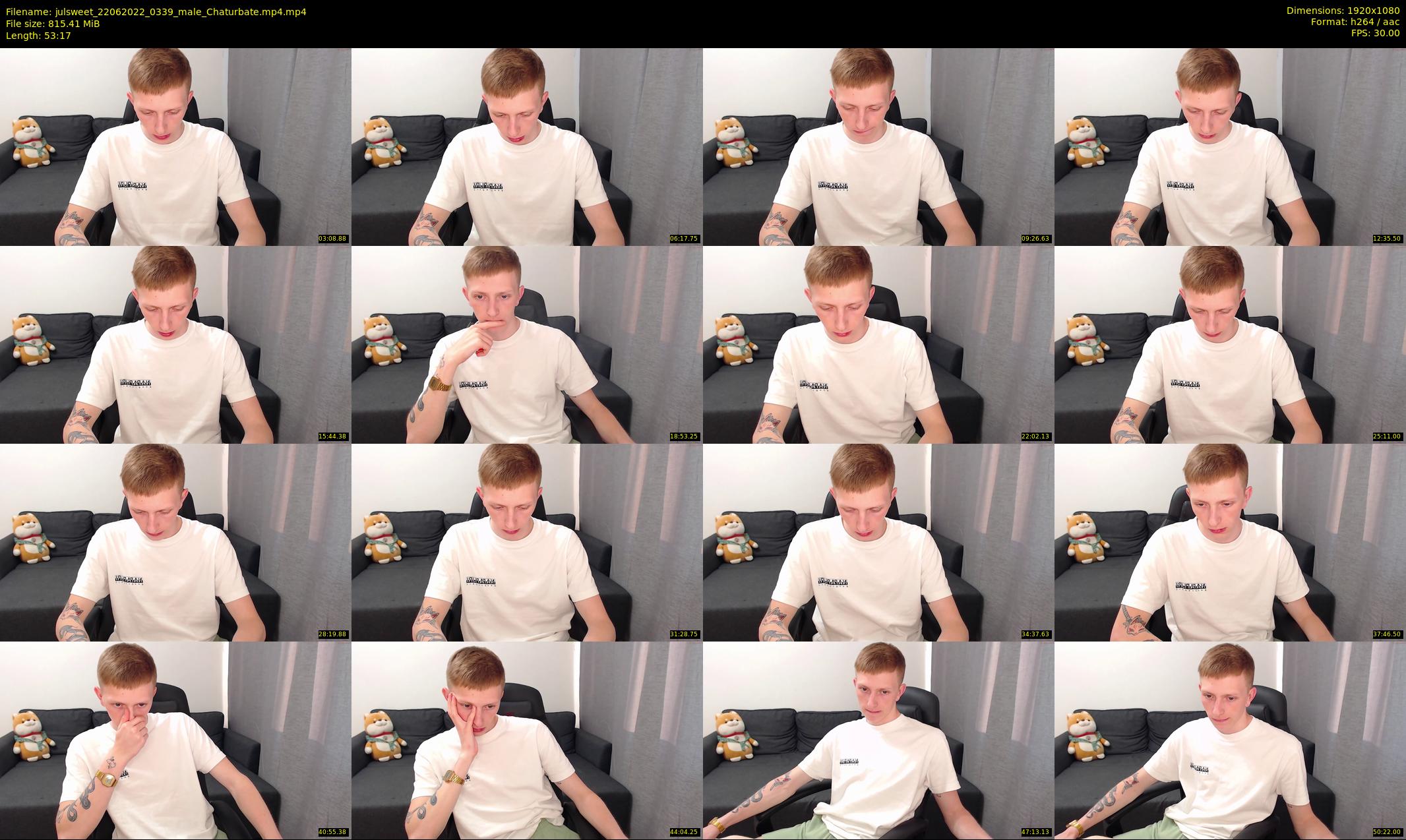 julsweet — 54 minute Chaturbate male cam show recording, 1080p, Jun 22, 2022