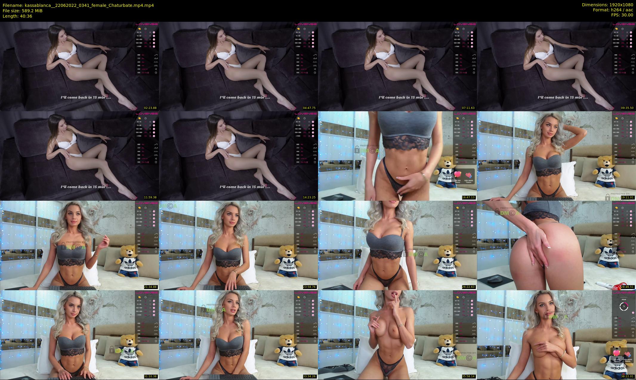 kassablanca_ — 41 minute Chaturbate female cam show recording, 1080p, Jun 22, 2022