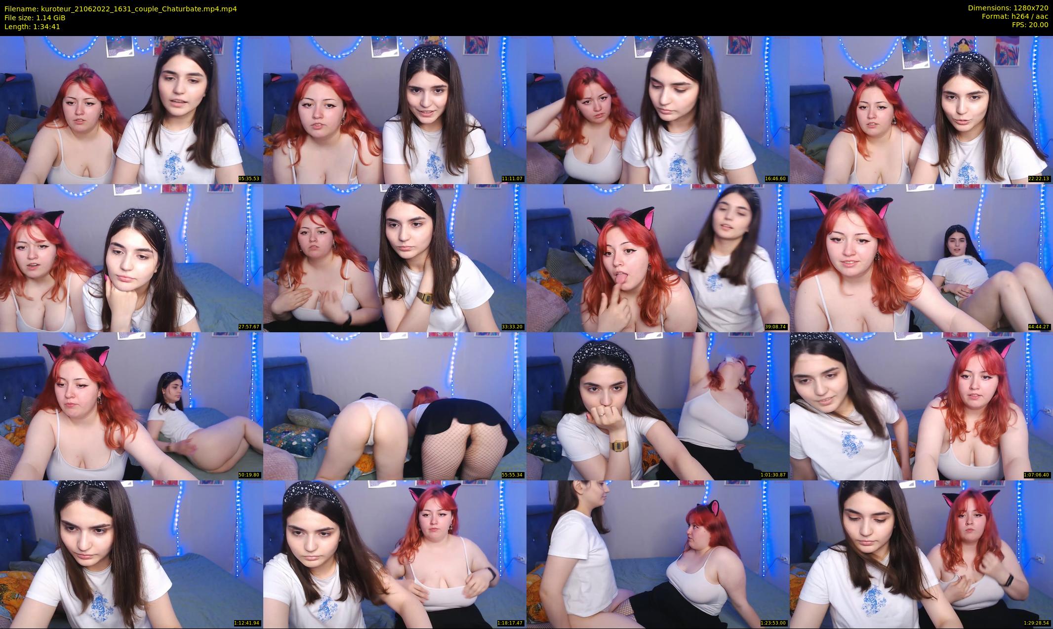 kuroteur — 95 minute Chaturbate couple cam show recording, 720p, Jun 21, 2022