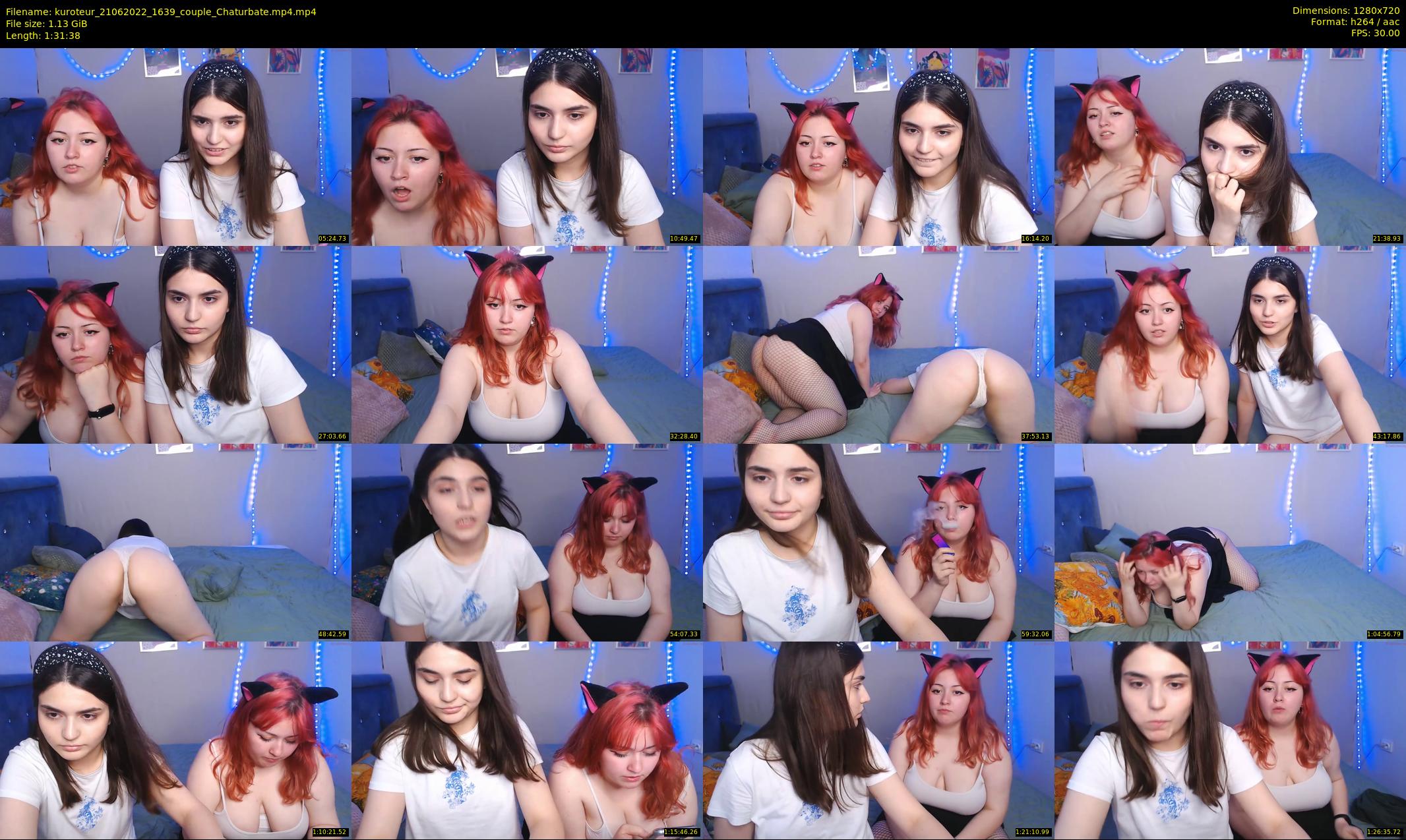 kuroteur — 92 minute Chaturbate couple cam show recording, 720p, Jun 21, 2022