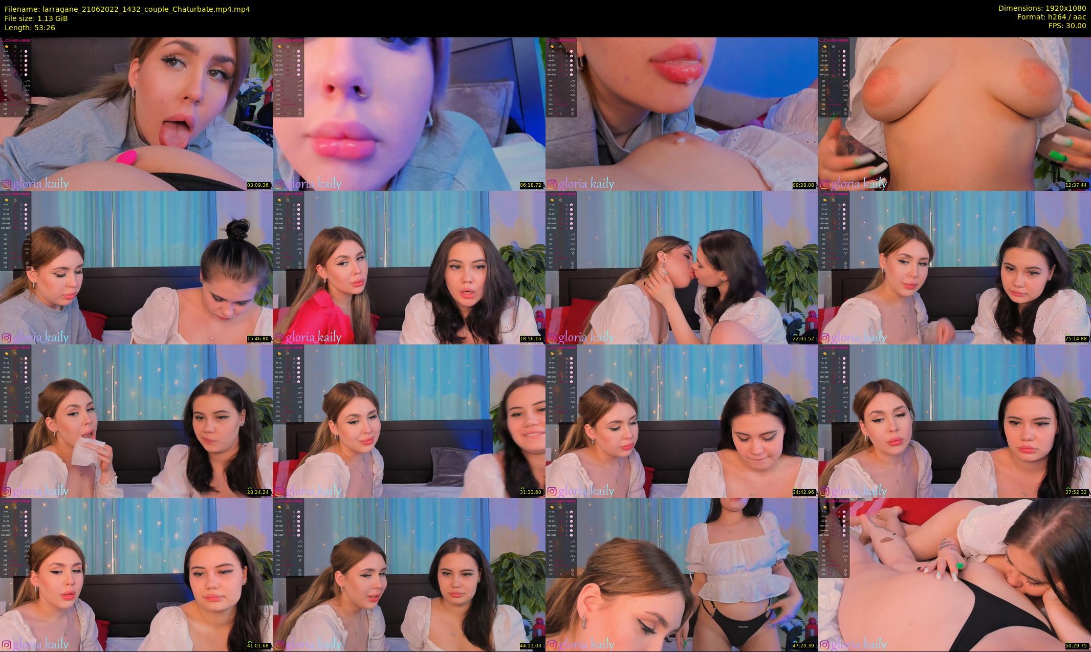 larragane — 54 minute Chaturbate couple cam show recording, 1080p, Jun 21, 2022