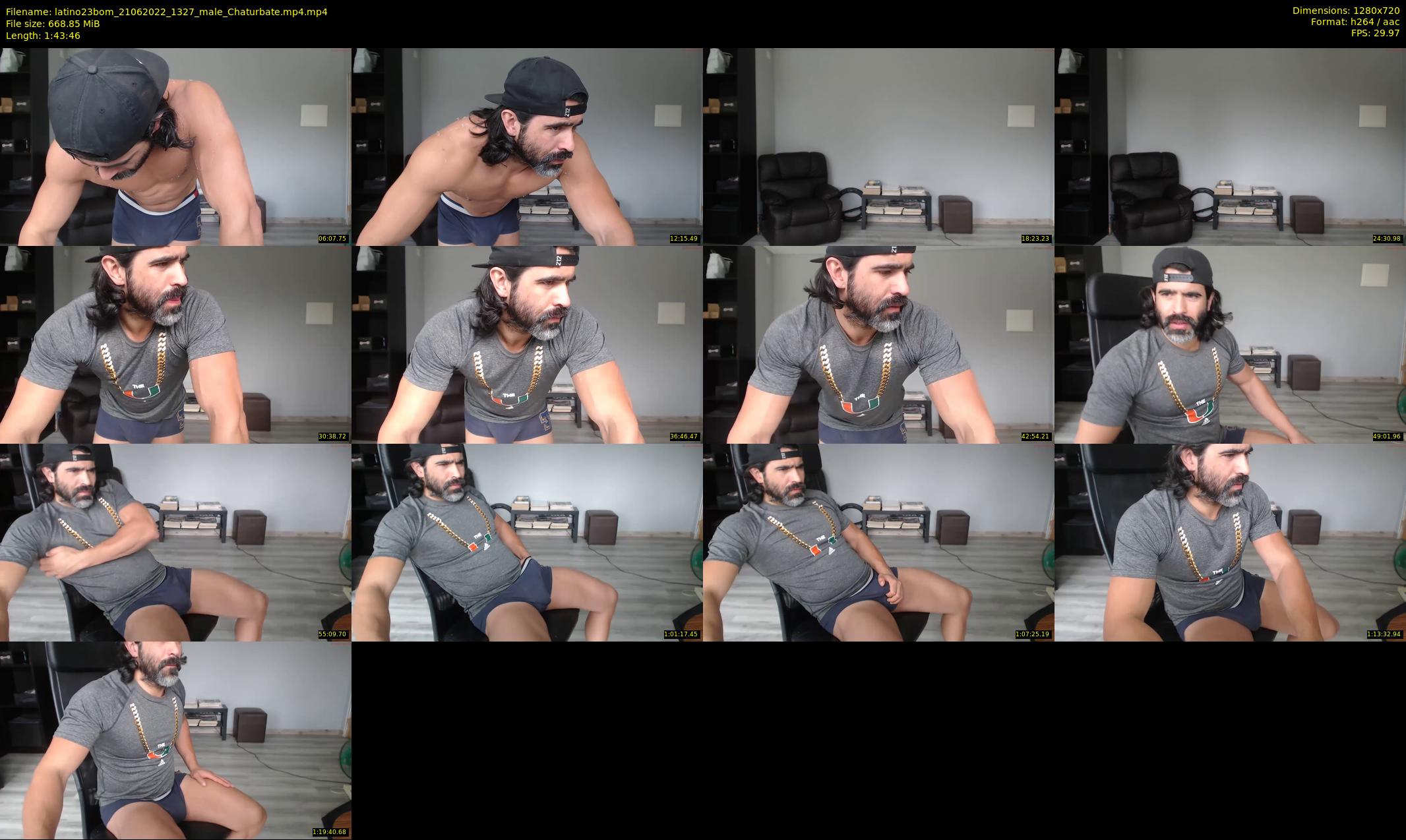 latino23bom — 104 minute Chaturbate male cam show recording, 720p, Jun 21, 2022