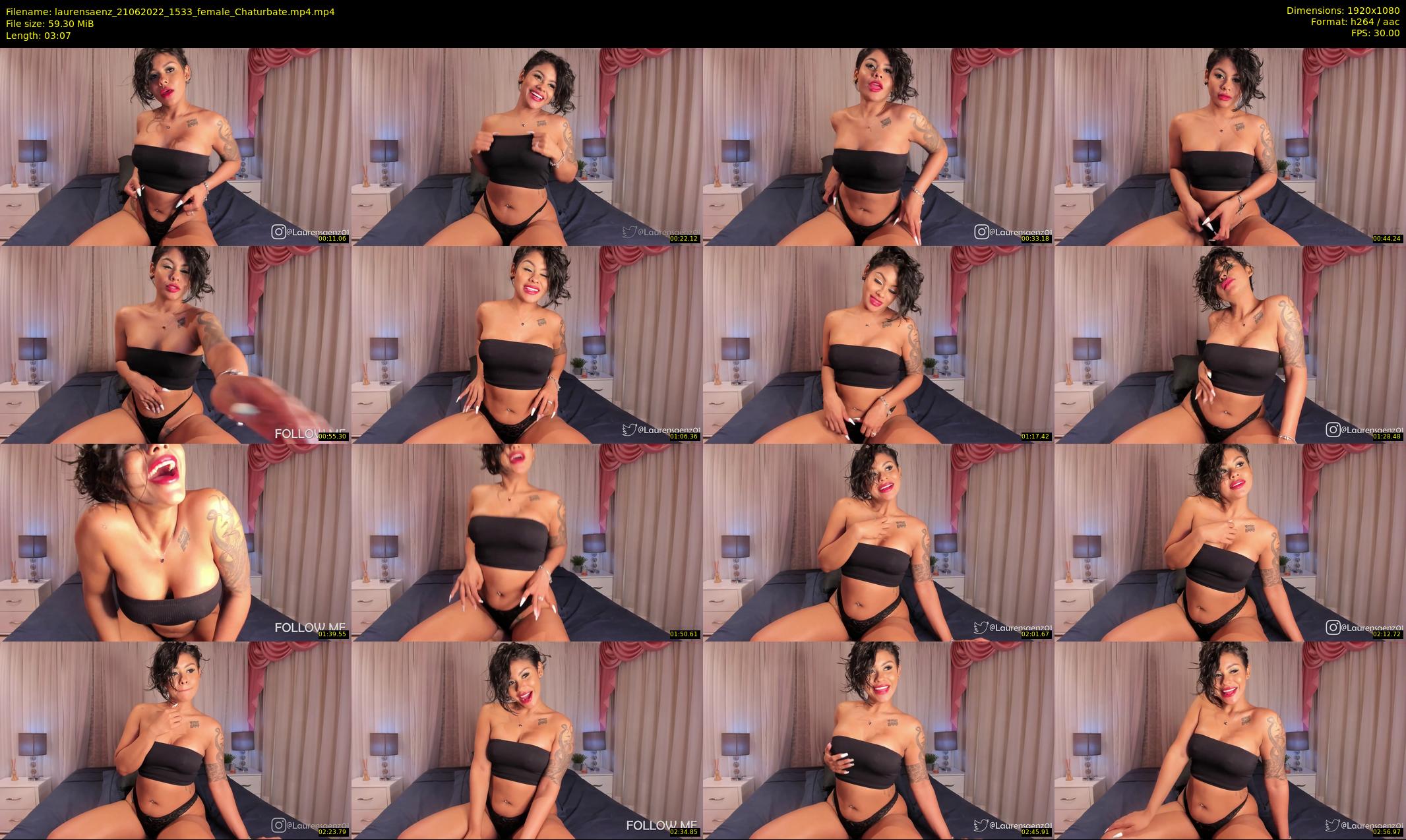 laurensaenz — 4 minute Chaturbate female cam show recording, 1080p, Jun 21, 2022