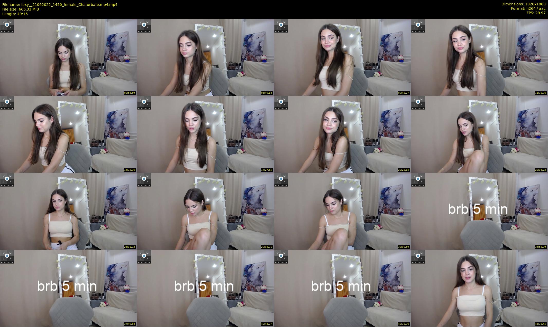 loxy_ — 50 minute Chaturbate female cam show recording, 1080p, Jun 21, 2022
