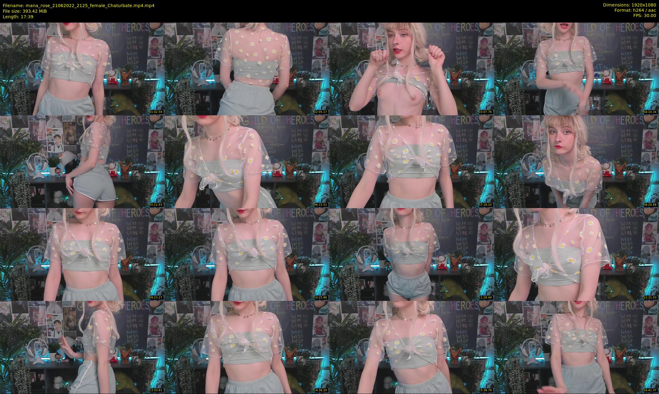 mana_rose — 18 minute Chaturbate female cam show recording, 1080p, Jun 21, 2022