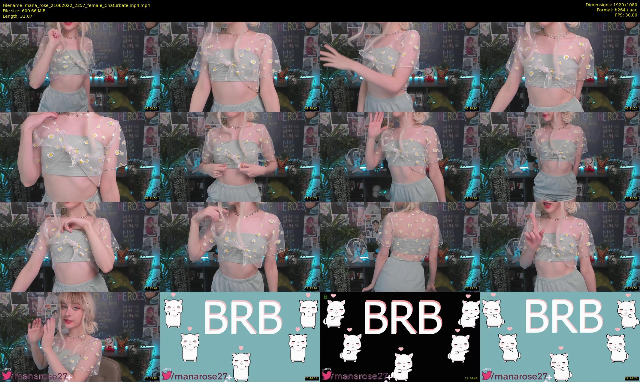 mana_rose — 32 minute Chaturbate female cam show recording, 1080p, Jun 21, 2022
