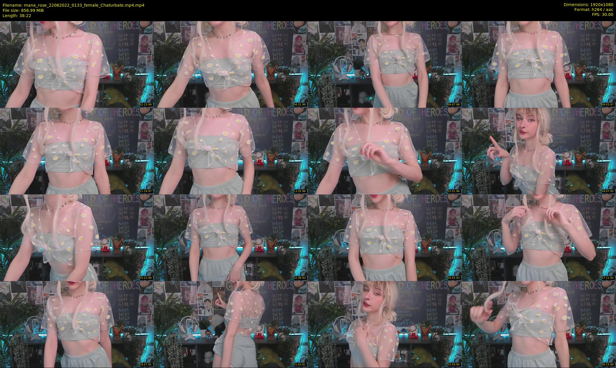 mana_rose — 39 minute Chaturbate female cam show recording, 1080p, Jun 22, 2022