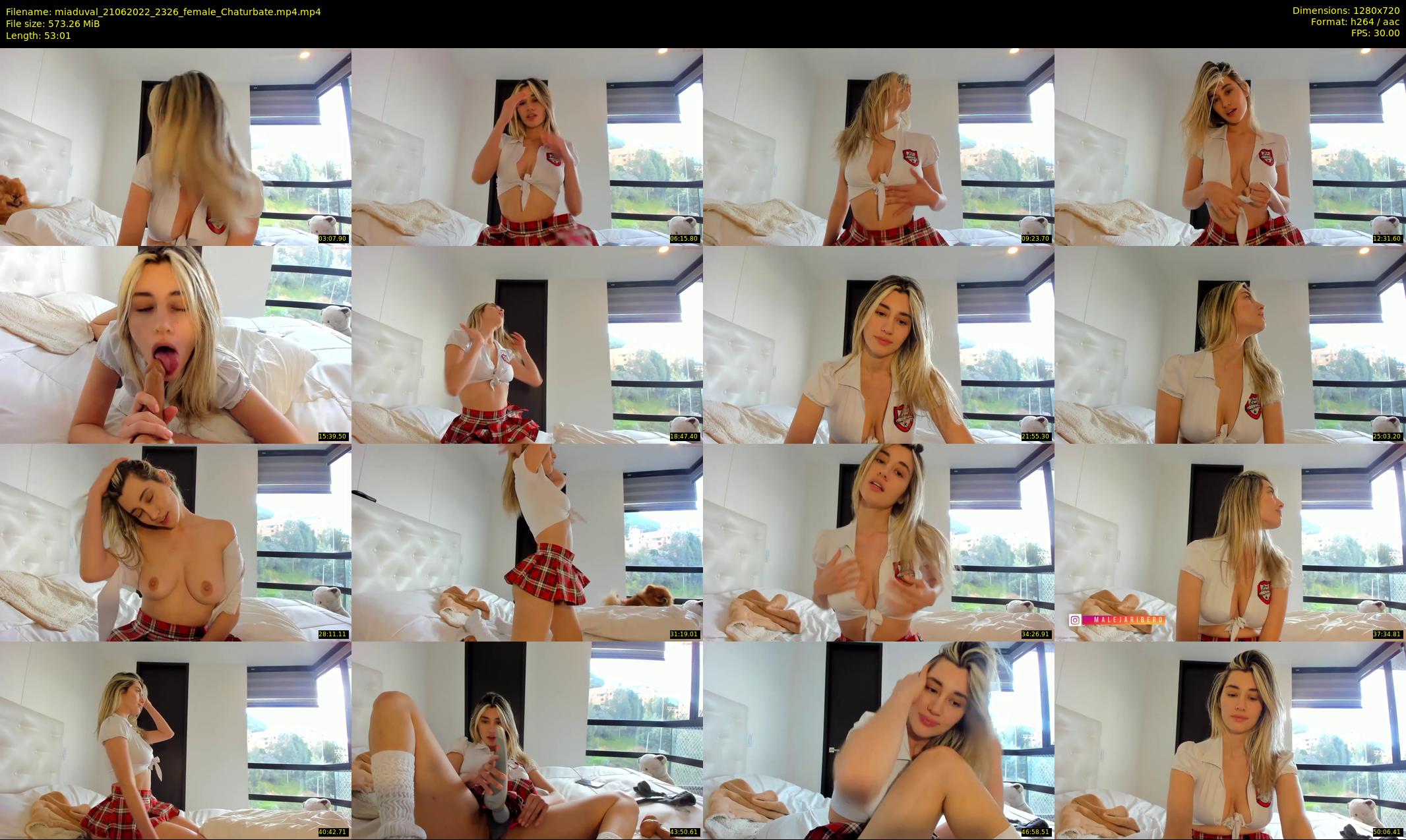 miaduval — 54 minute Chaturbate female cam show recording, 720p, Jun 21, 2022