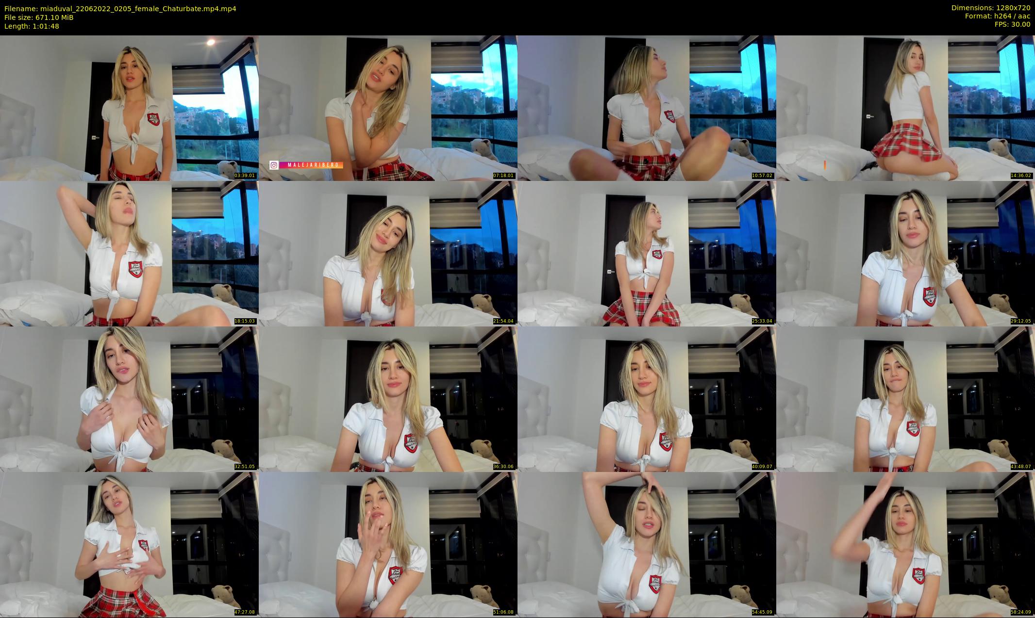 miaduval — 62 minute Chaturbate female cam show recording, 720p, Jun 22, 2022