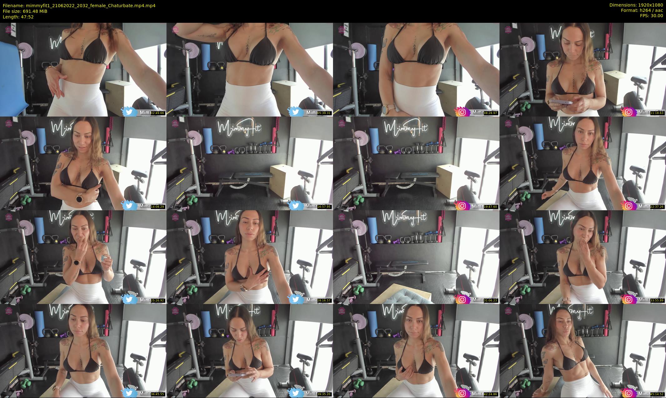 mimmyfit1 — 48 minute Chaturbate female cam show recording, 1080p, Jun 21, 2022