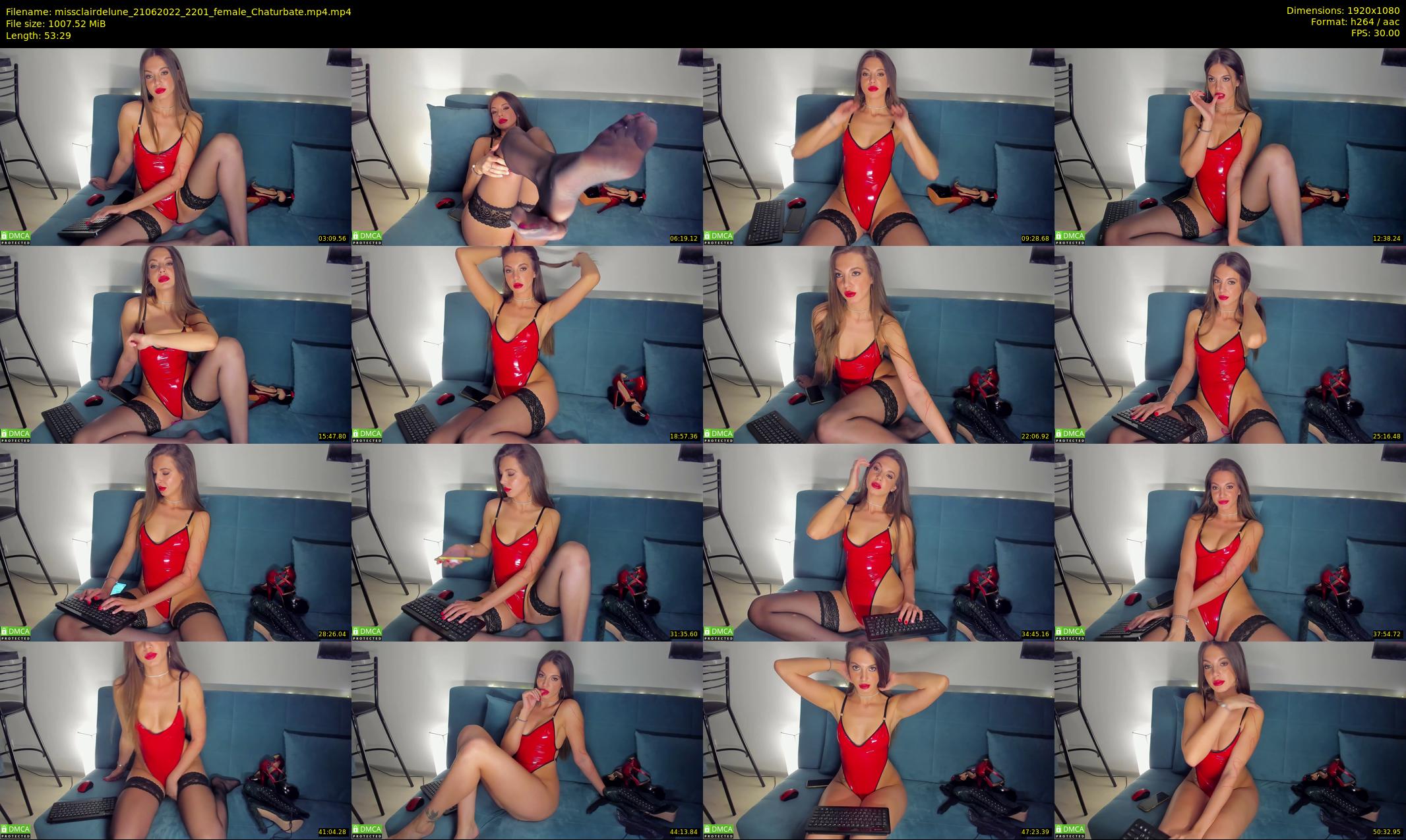 missclairdelune — 54 minute Chaturbate female cam show recording, 1080p, Jun 21, 2022