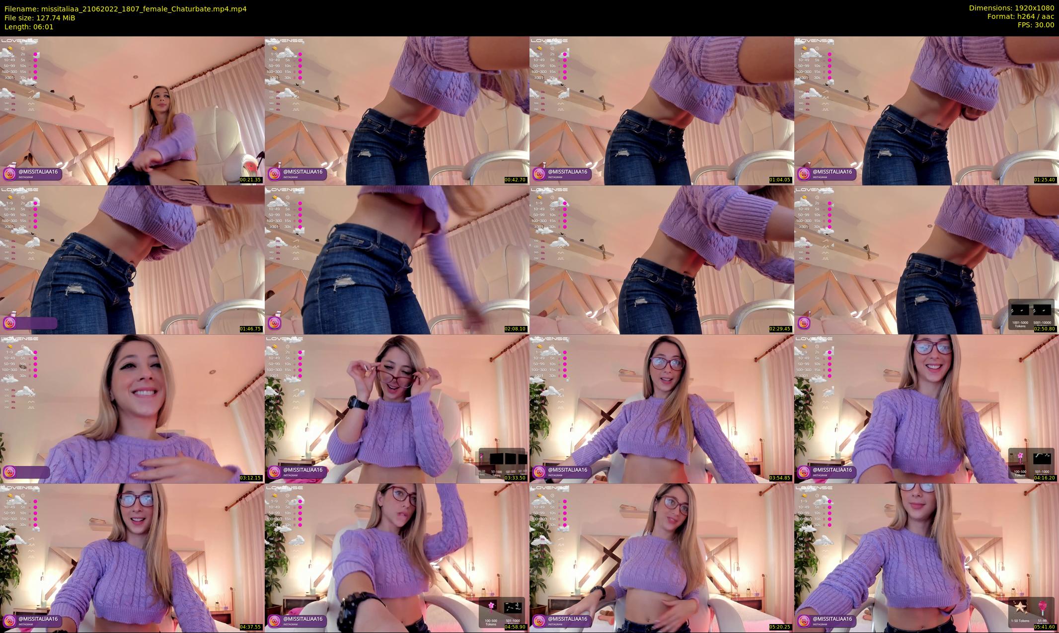 missitaliaa — 7 minute Chaturbate female cam show recording, 1080p, Jun 21, 2022