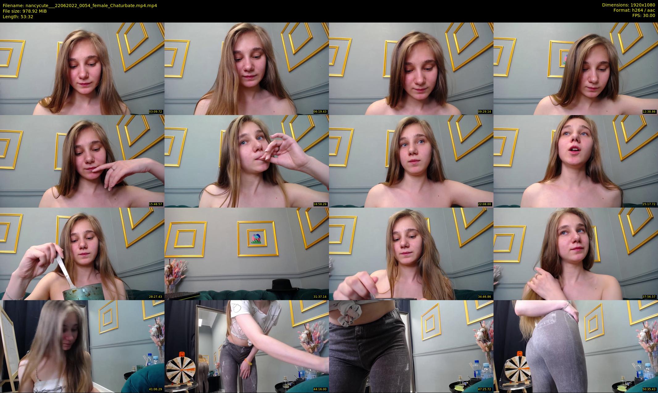 nancycute__ — 54 minute Chaturbate female cam show recording, 1080p, Jun 22, 2022