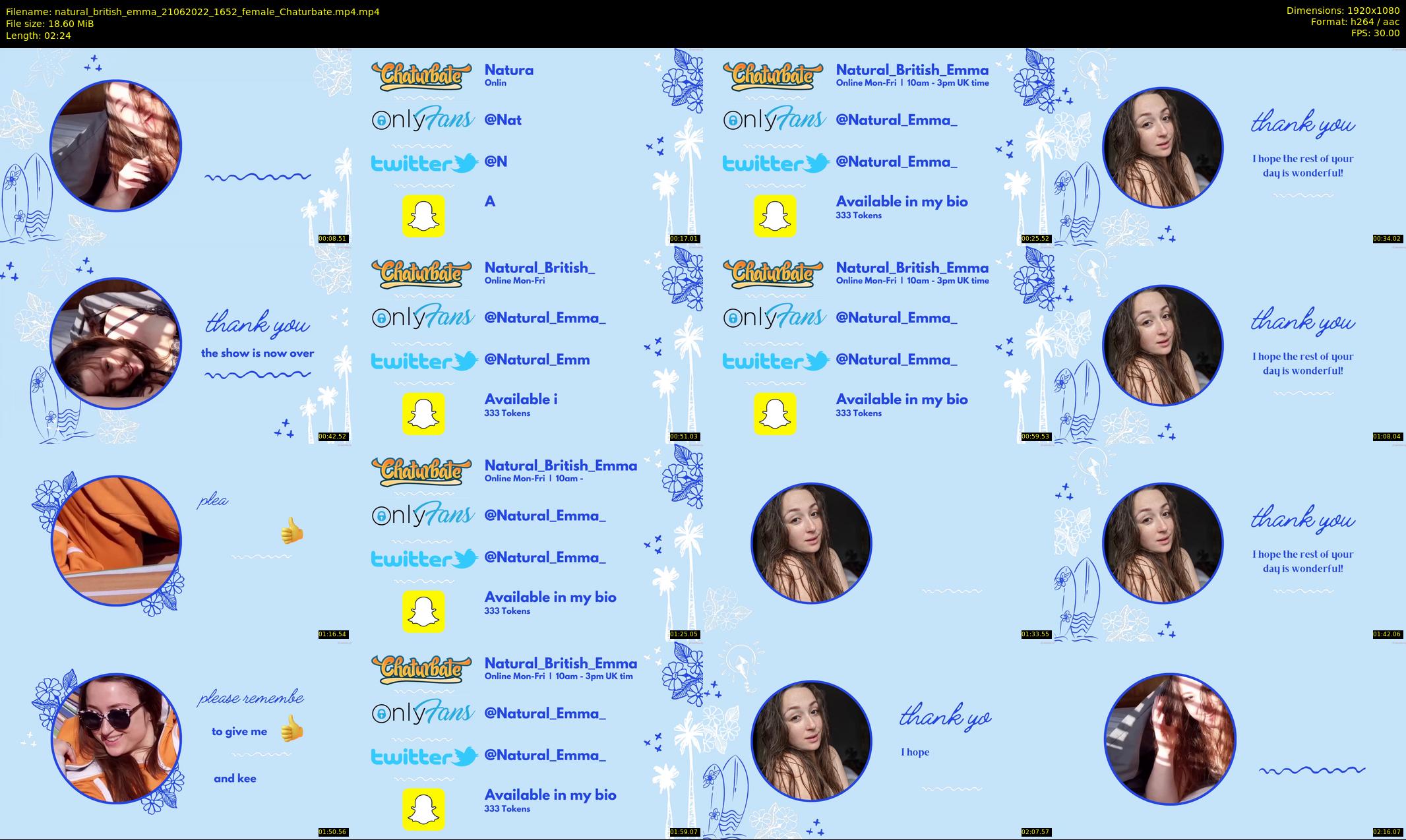 natural_british_emma — 3 minute Chaturbate female cam show recording, 1080p, Jun 21, 2022