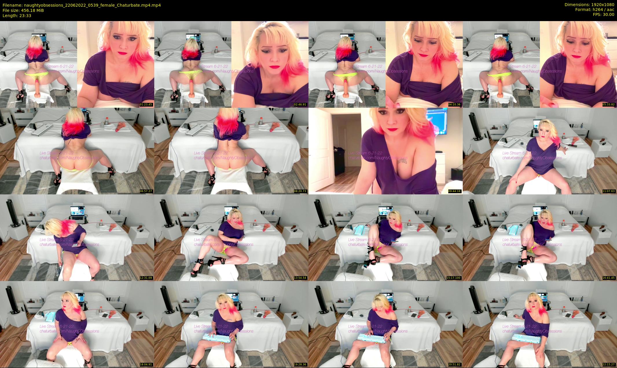 naughtyobsessions — 24 minute Chaturbate female cam show recording, 1080p, Jun 22, 2022