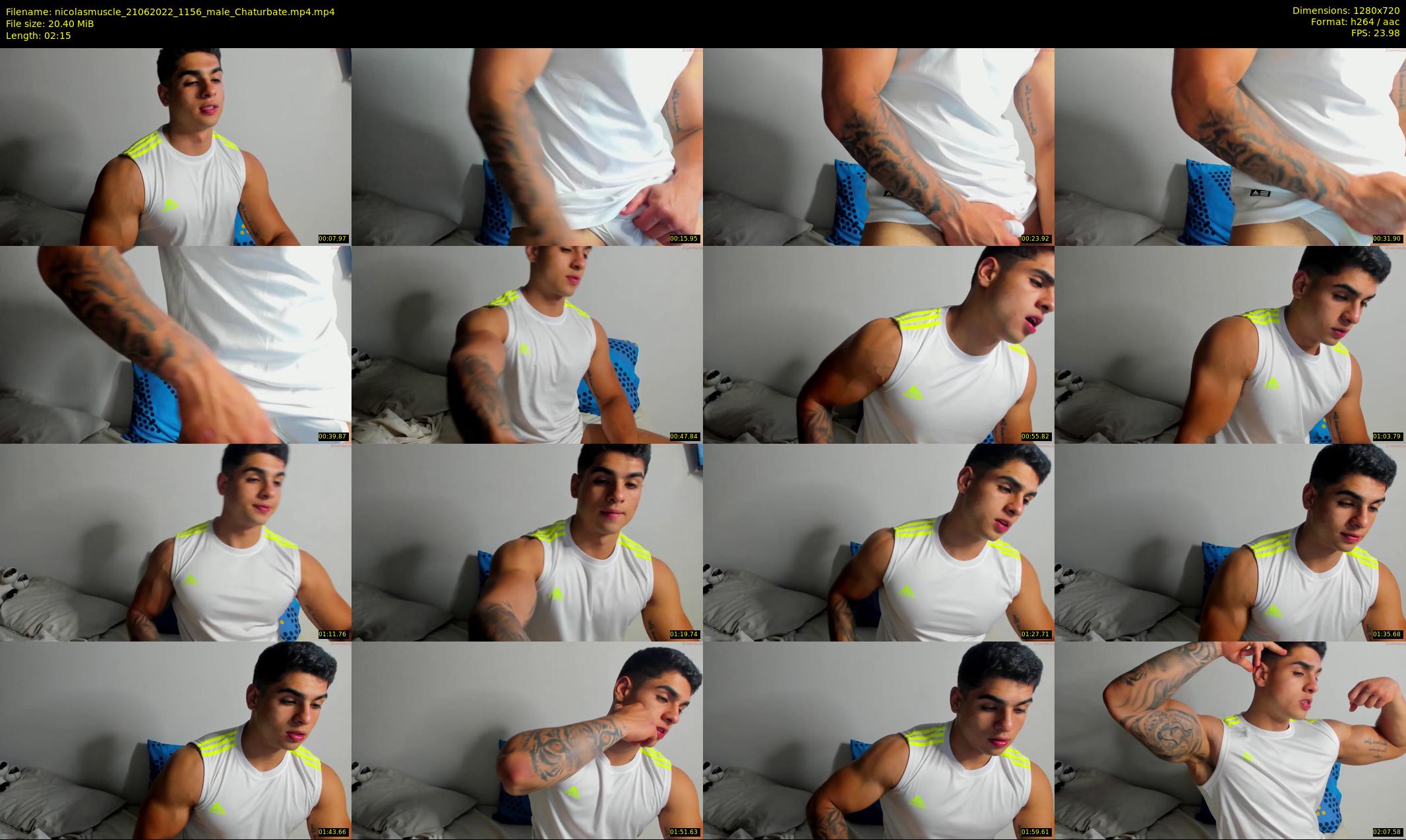 nicolasmuscle — 3 minute Chaturbate male cam show recording, 720p, Jun 21, 2022