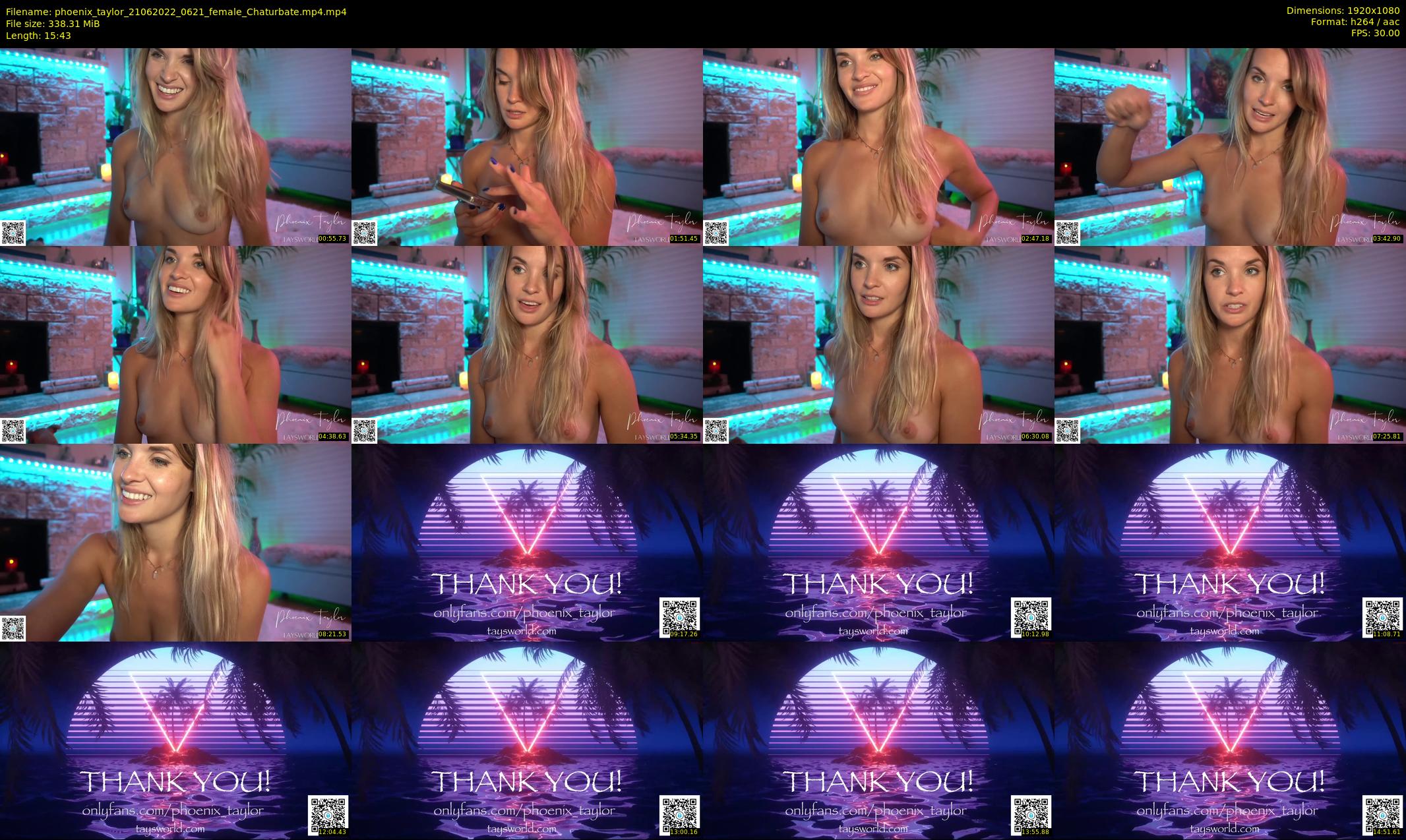 phoenix_taylor — 16 minute Chaturbate female cam show recording, 1080p, Jun 21, 2022