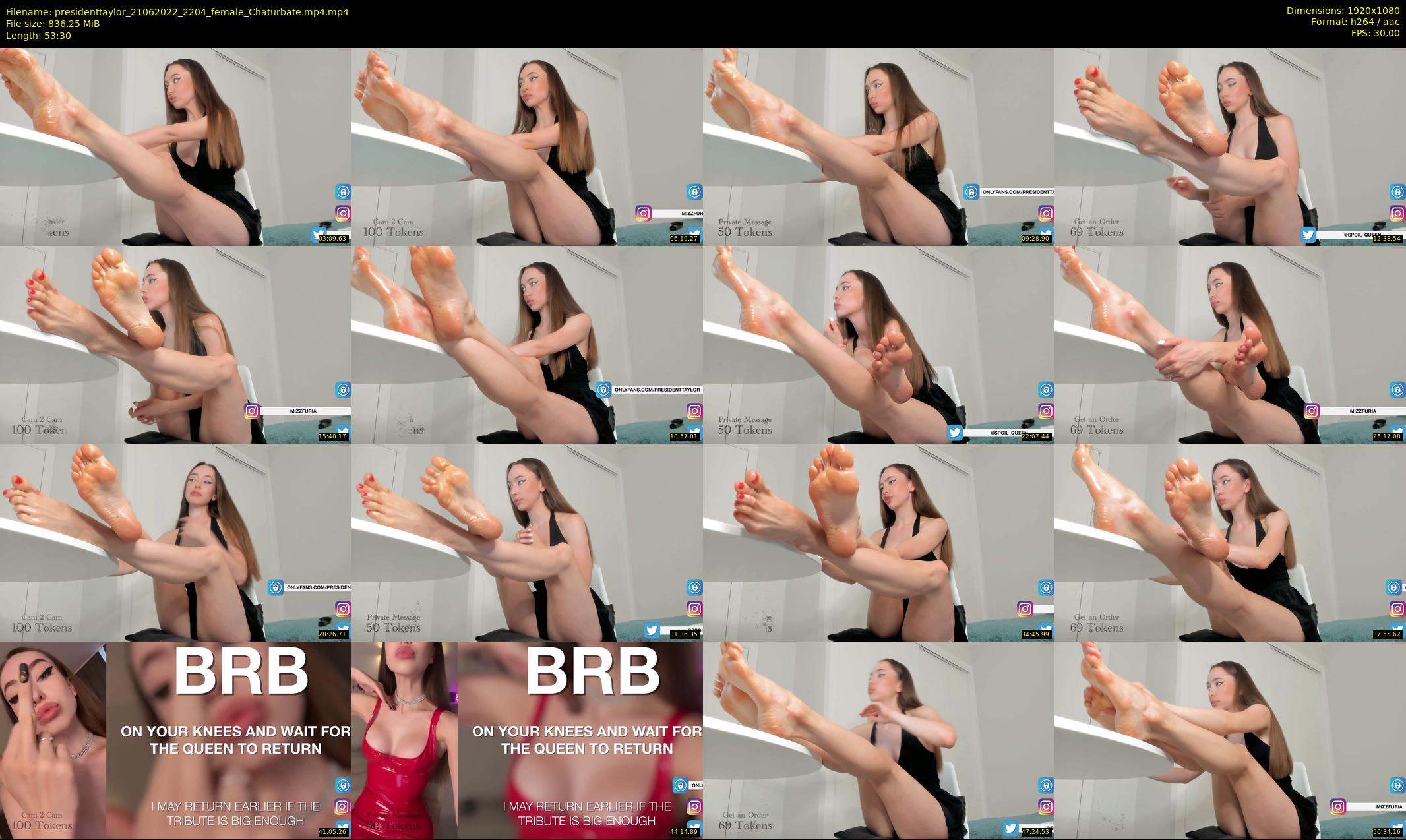presidenttaylor — 54 minute Chaturbate female cam show recording, 1080p, Jun 21, 2022