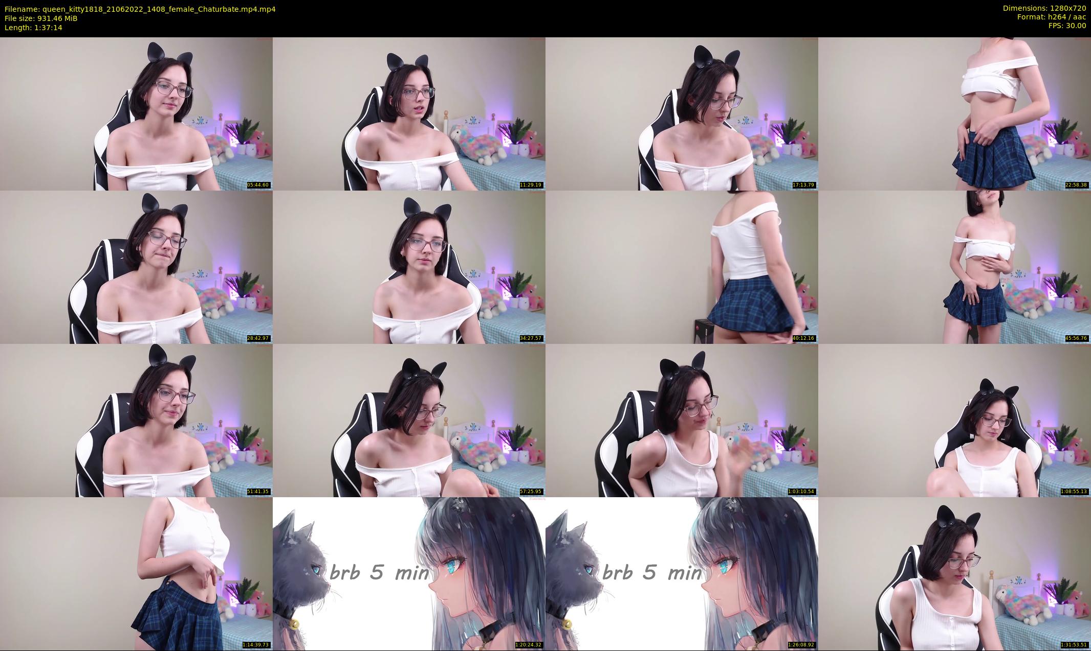 queen_kitty1818 — 98 minute Chaturbate female cam show recording, 720p, Jun 21, 2022