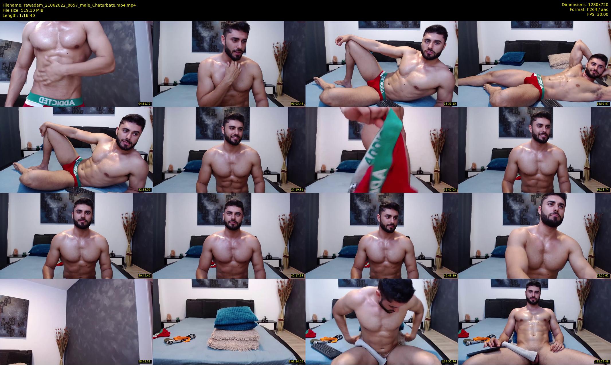 rawadam — 77 minute Chaturbate male cam show recording, 720p, Jun 21, 2022
