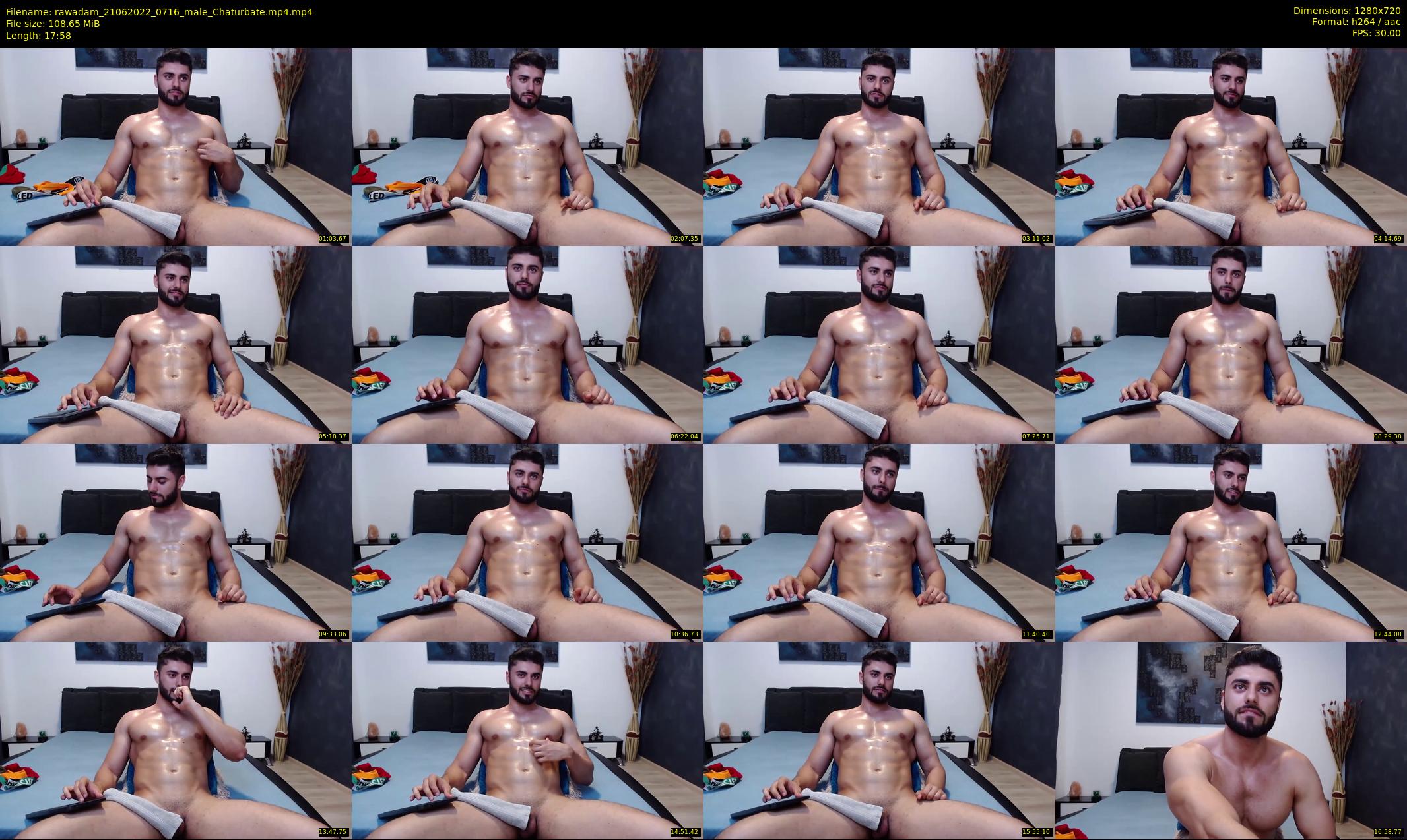 rawadam — 18 minute Chaturbate male cam show recording, 720p, Jun 21, 2022