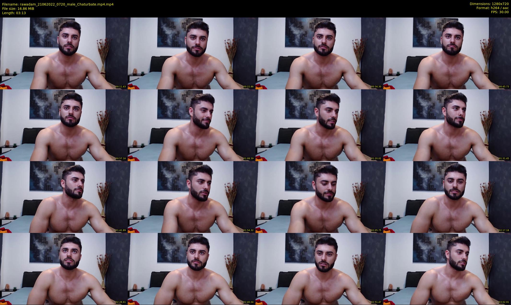 rawadam — 4 minute Chaturbate male cam show recording, 720p, Jun 21, 2022