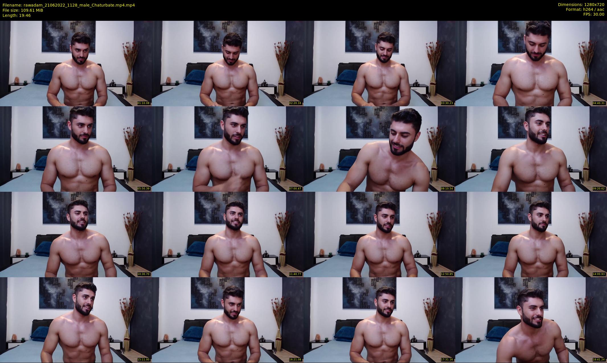 rawadam — 20 minute Chaturbate male cam show recording, 720p, Jun 21, 2022