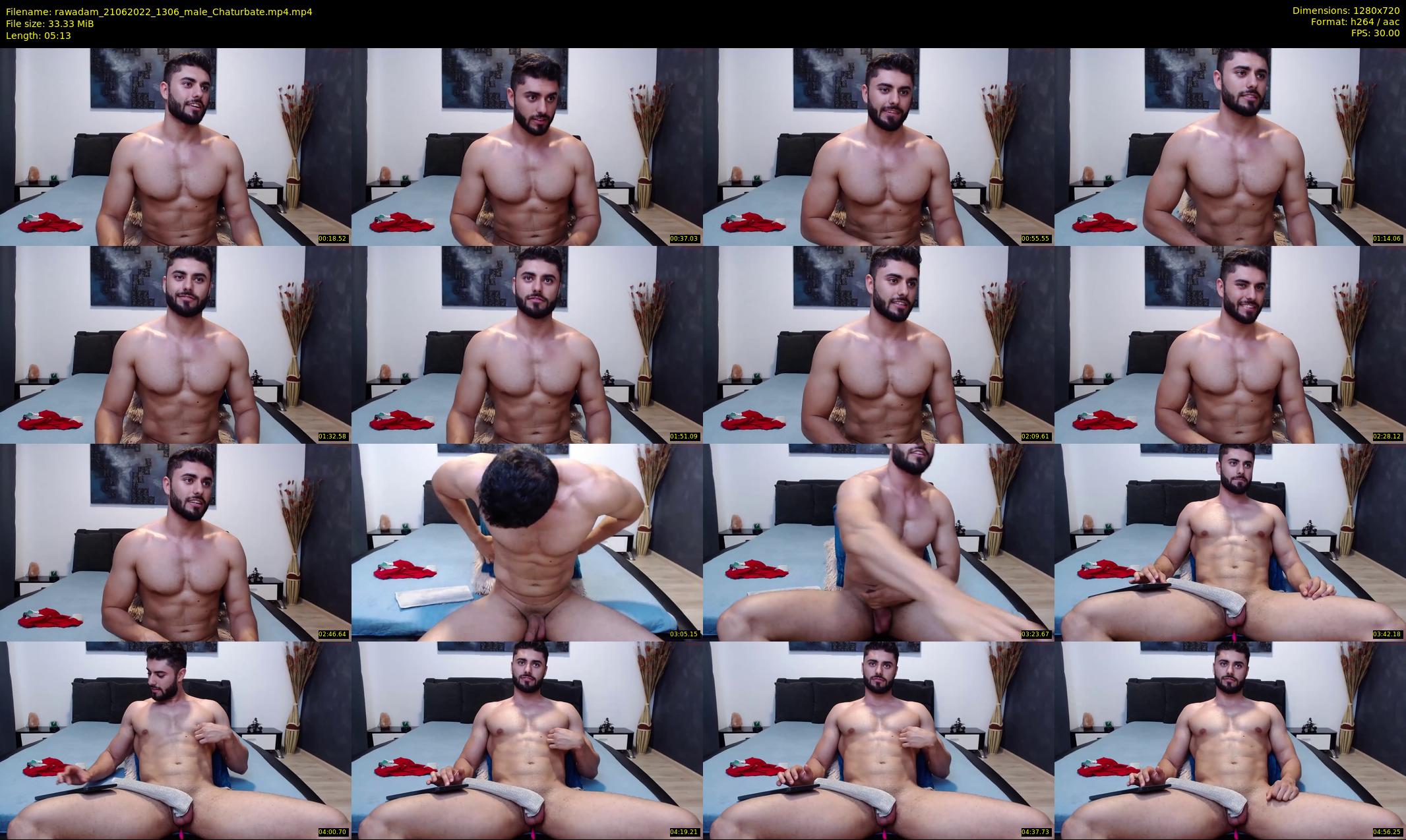rawadam — 6 minute Chaturbate male cam show recording, 720p, Jun 21, 2022