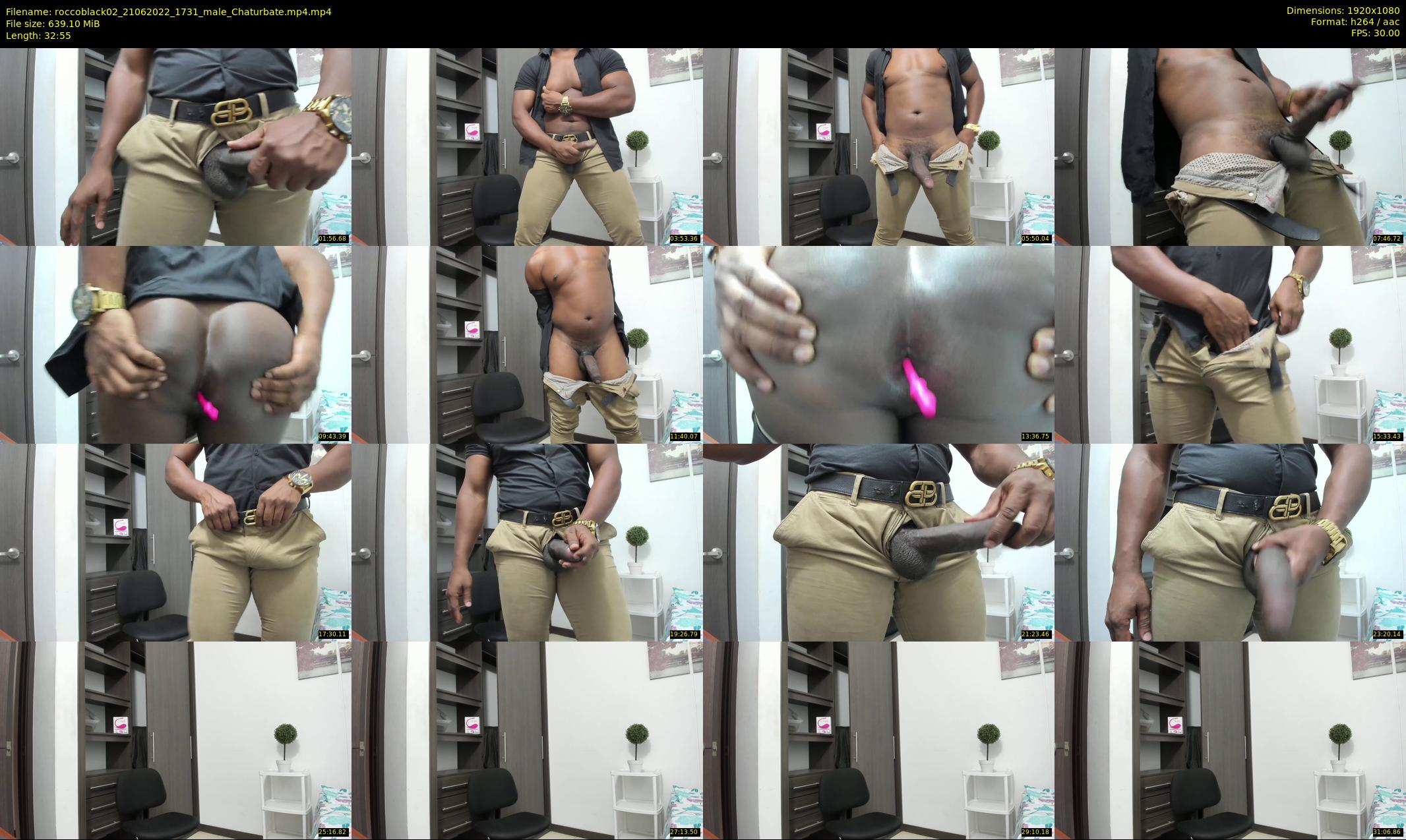 roccoblack02 — 33 minute Chaturbate male cam show recording, 1080p, Jun 21, 2022