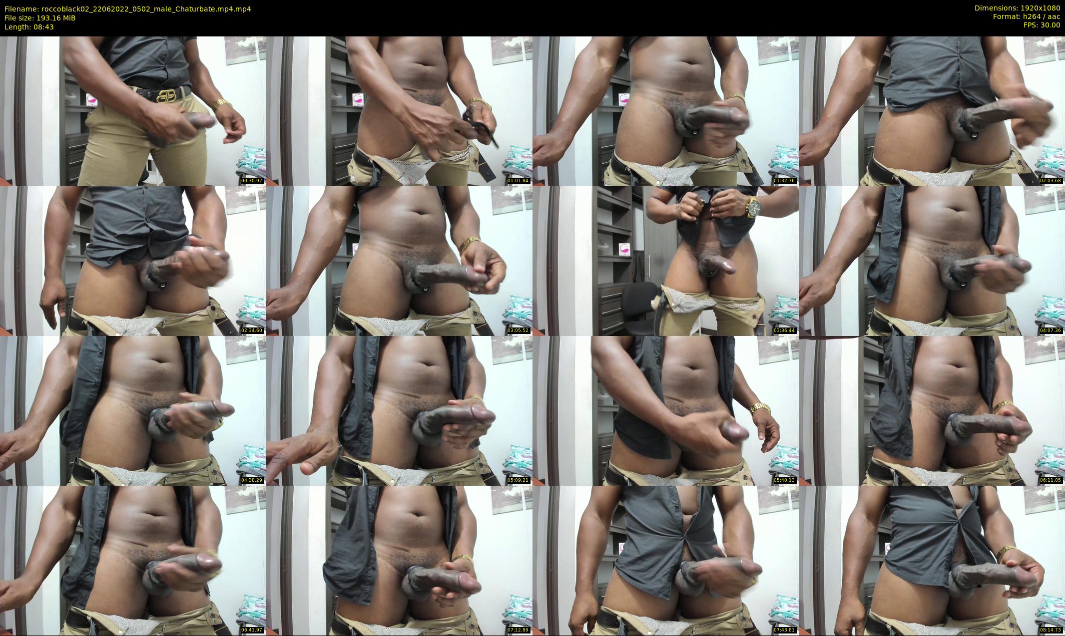 roccoblack02 — 9 minute Chaturbate male cam show recording, 1080p, Jun 22, 2022