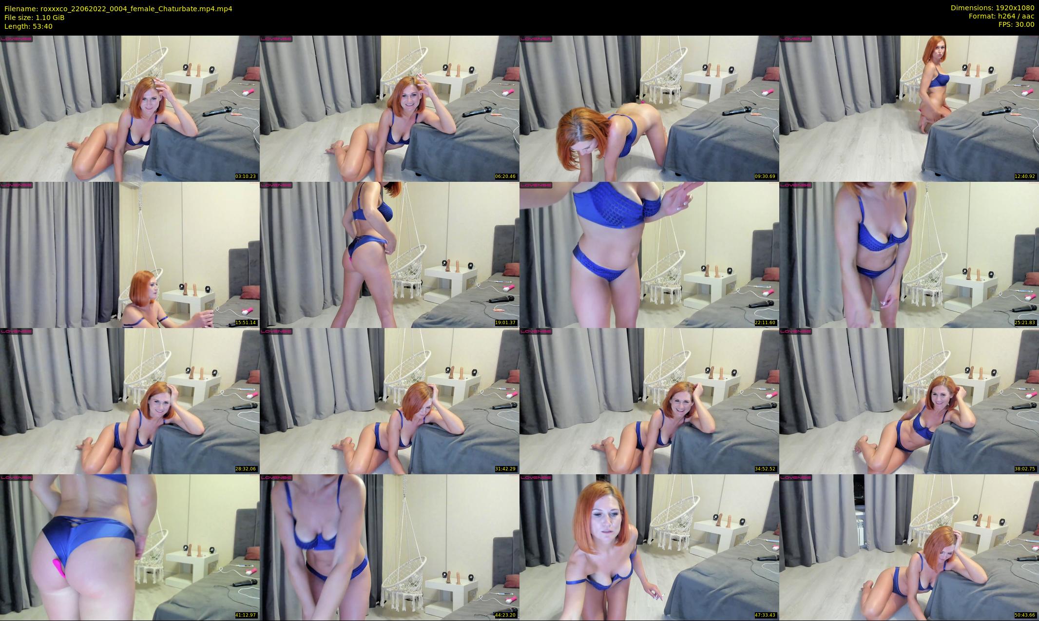 roxxxco — 54 minute Chaturbate female cam show recording, 1080p, Jun 22, 2022