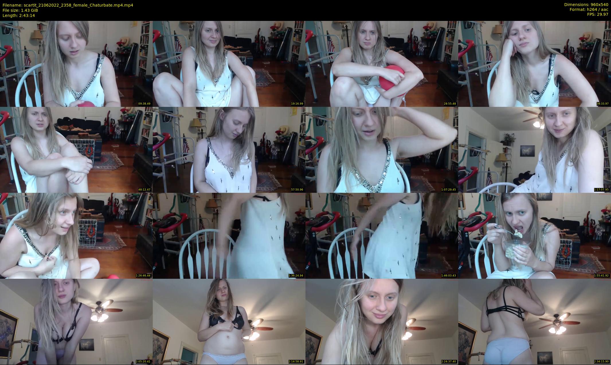 scartit — 164 minute Chaturbate female cam show recording, 480p, Jun 21, 2022