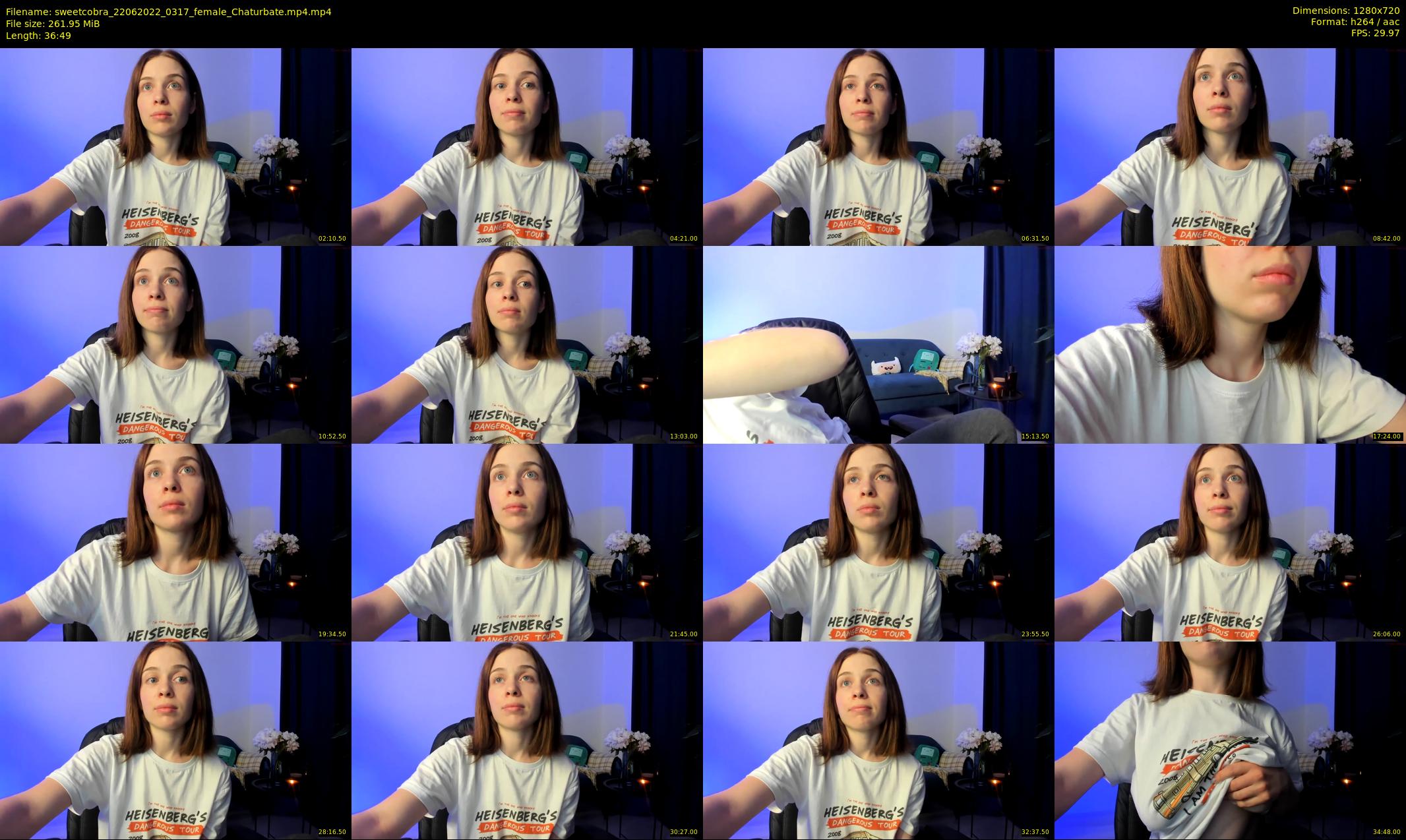 sweetcobra — 37 minute Chaturbate female cam show recording, 720p, Jun 22, 2022