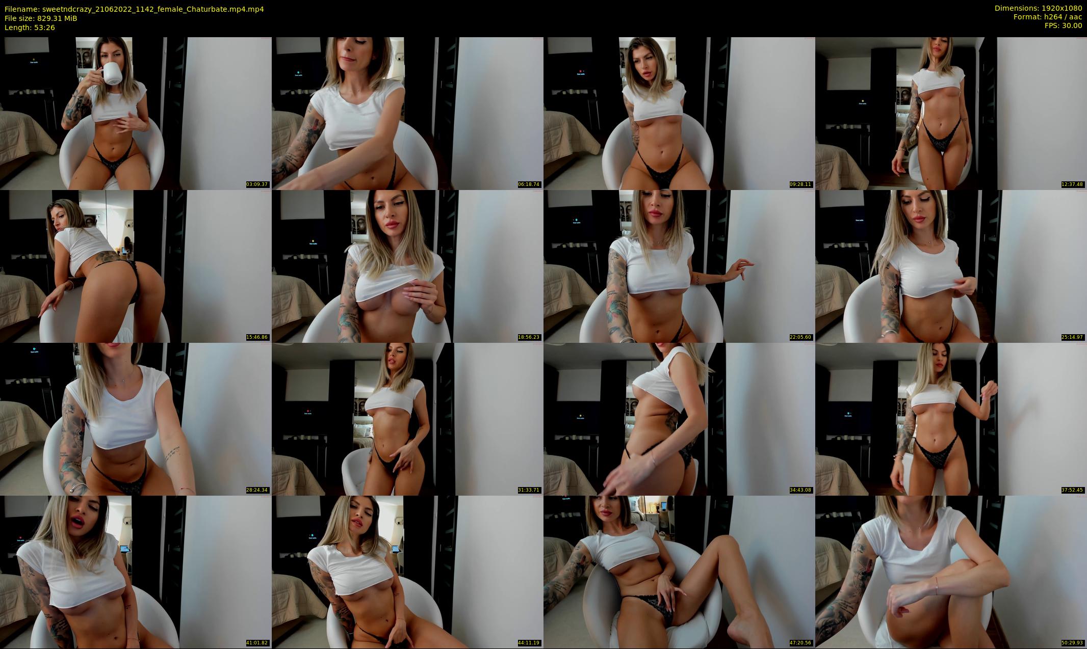 sweetndcrazy — 54 minute Chaturbate female cam show recording, 1080p, Jun 21, 2022