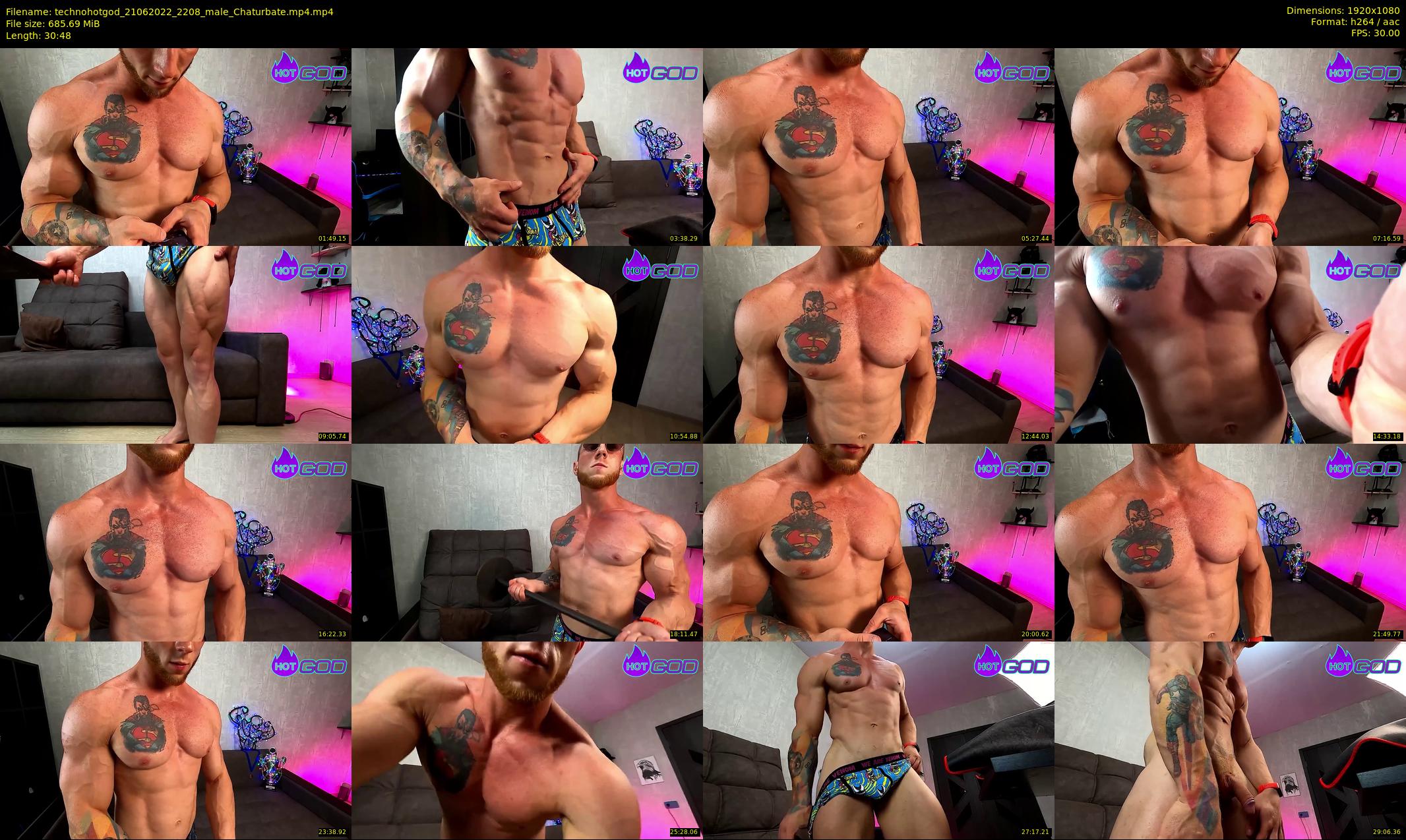 technohotgod — 31 minute Chaturbate male cam show recording, 1080p, Jun 21, 2022