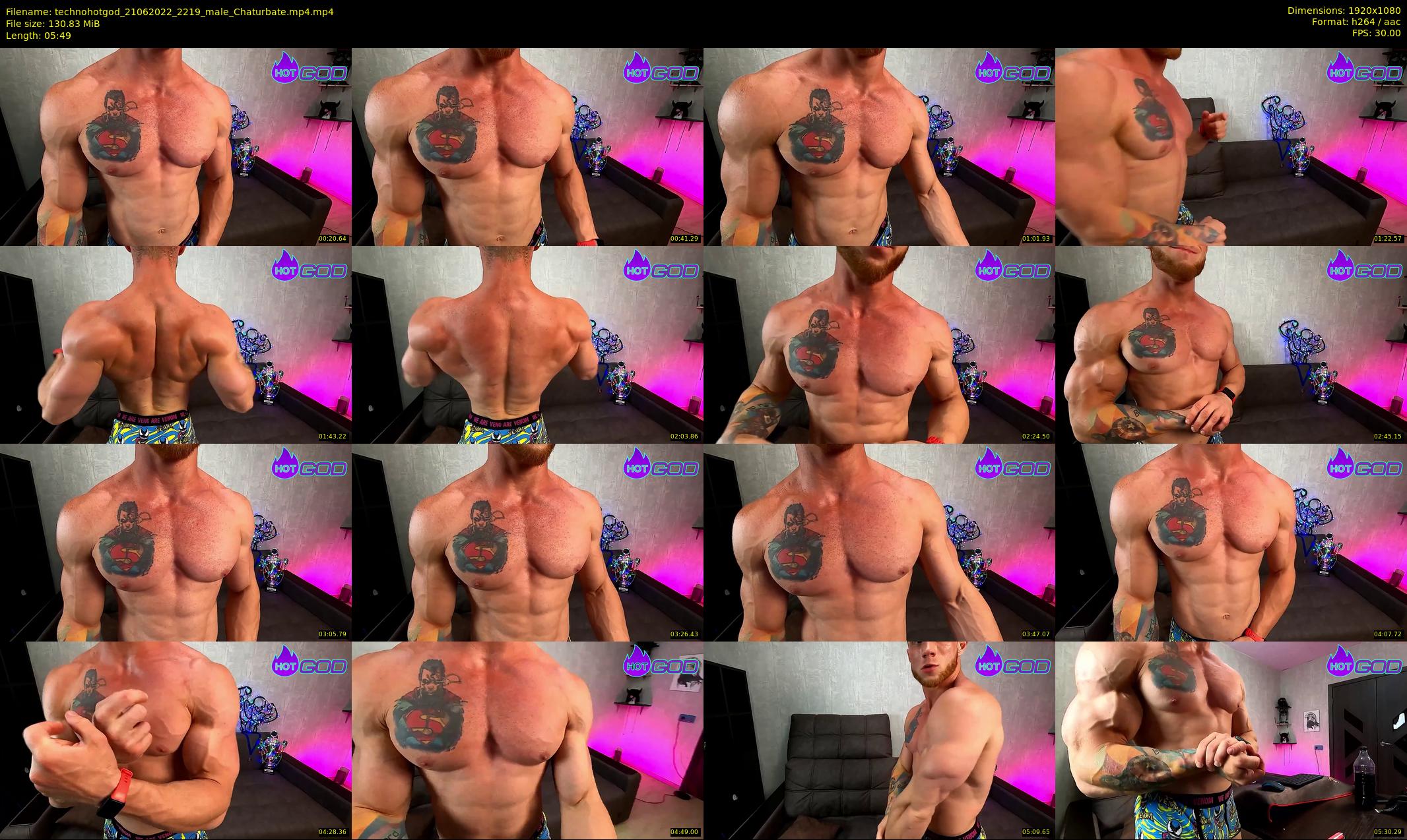 technohotgod — 6 minute Chaturbate male cam show recording, 1080p, Jun 21, 2022