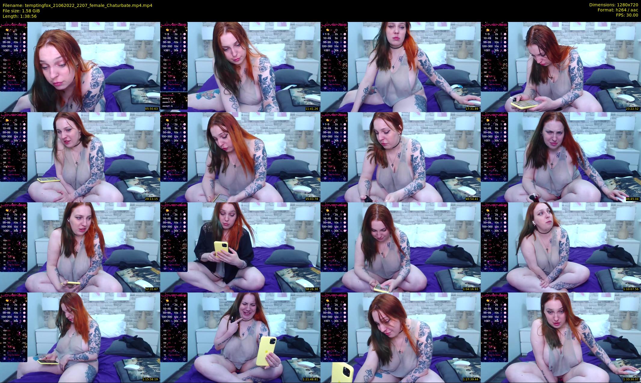 temptingfox — 99 minute Chaturbate female cam show recording, 720p, Jun 21, 2022