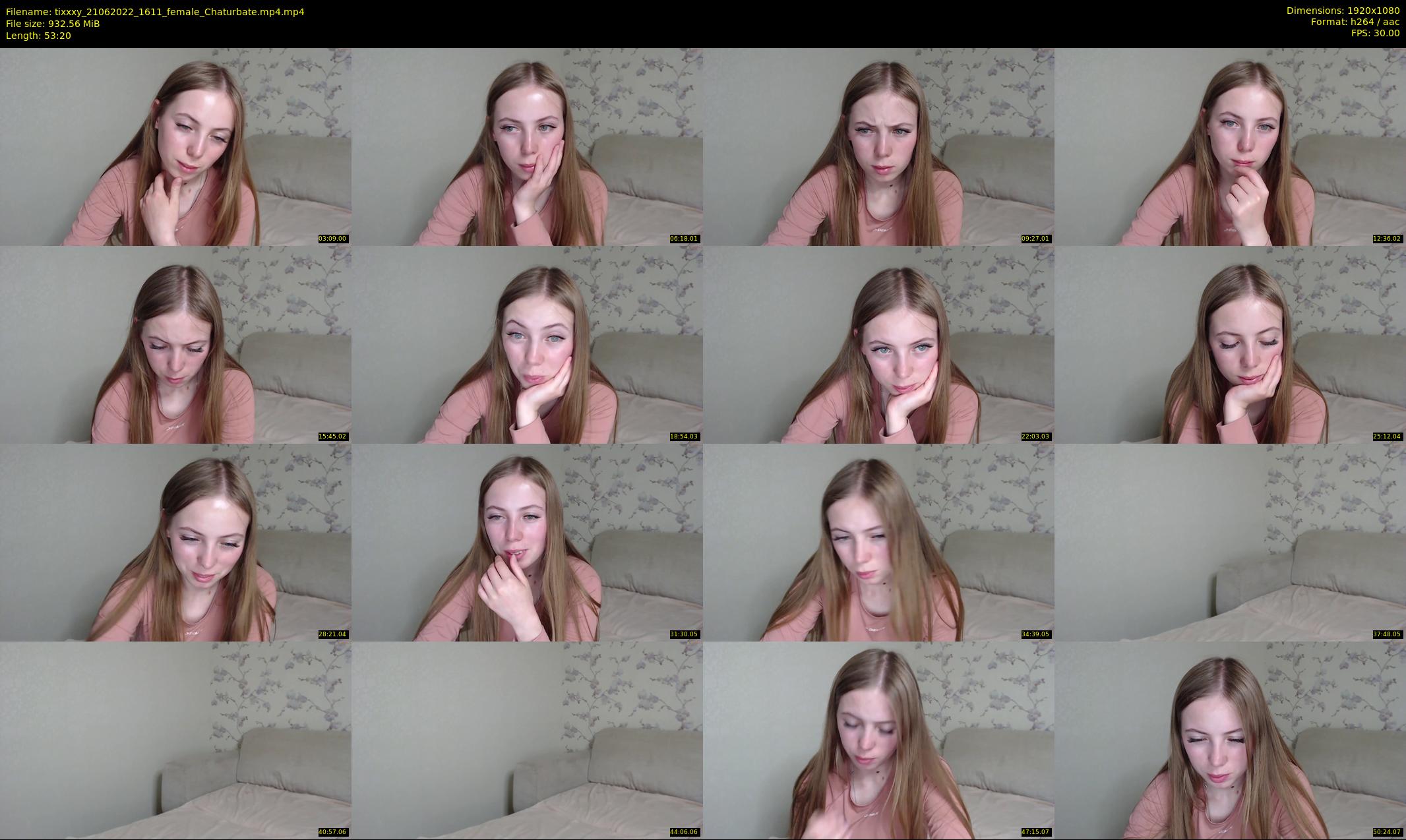tixxxy — 54 minute Chaturbate female cam show recording, 1080p, Jun 21, 2022