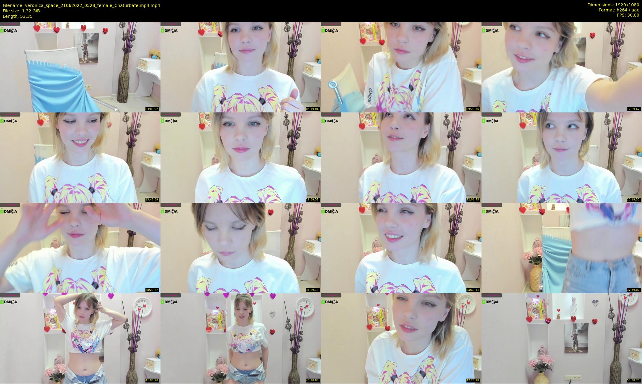 veronica_space — 54 minute Chaturbate female cam show recording, 1080p, Jun 21, 2022