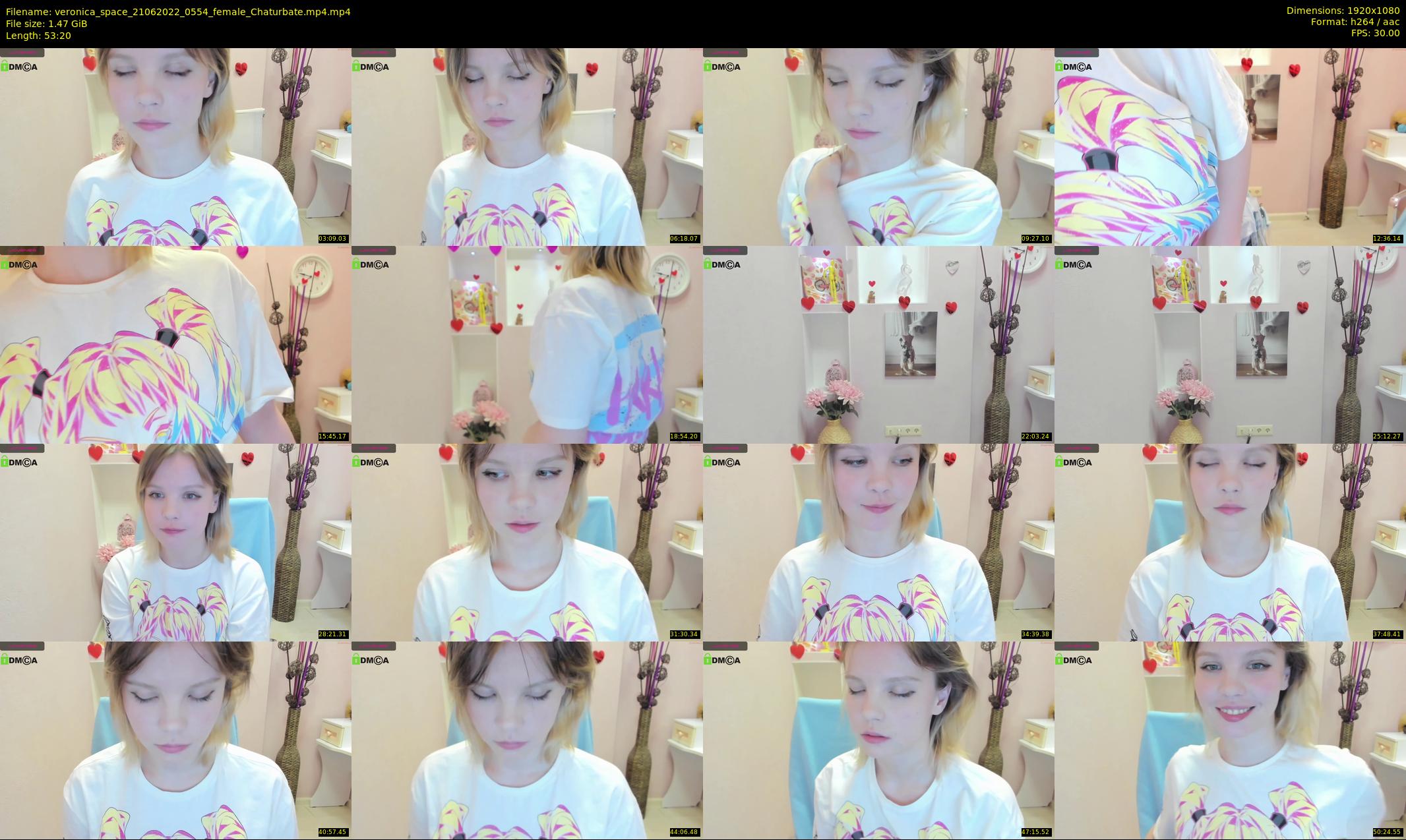 veronica_space — 54 minute Chaturbate female cam show recording, 1080p, Jun 21, 2022
