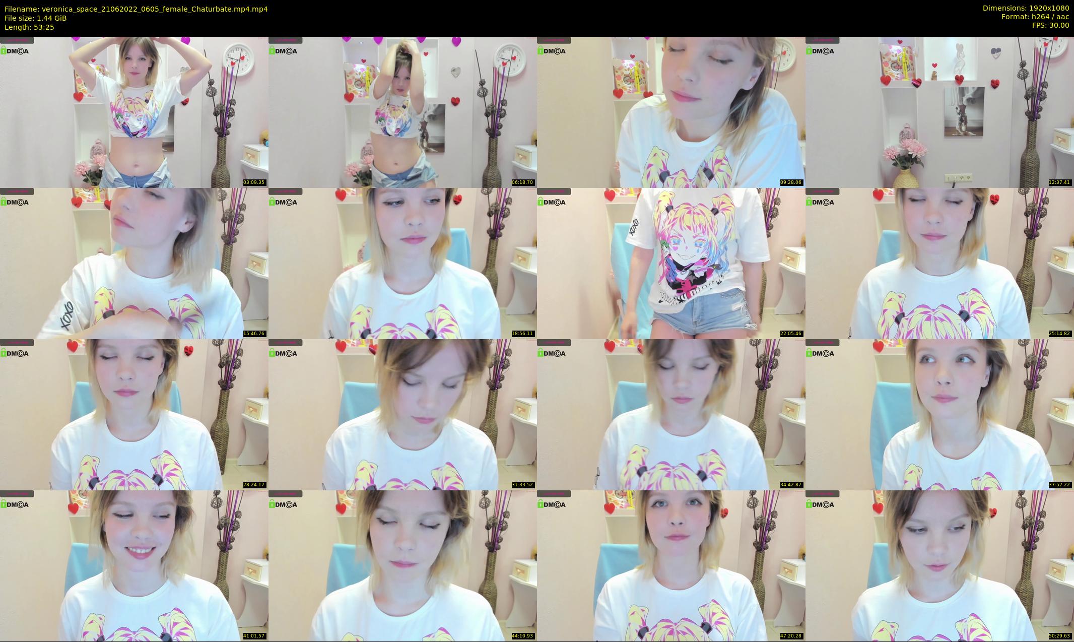 veronica_space — 54 minute Chaturbate female cam show recording, 1080p, Jun 21, 2022