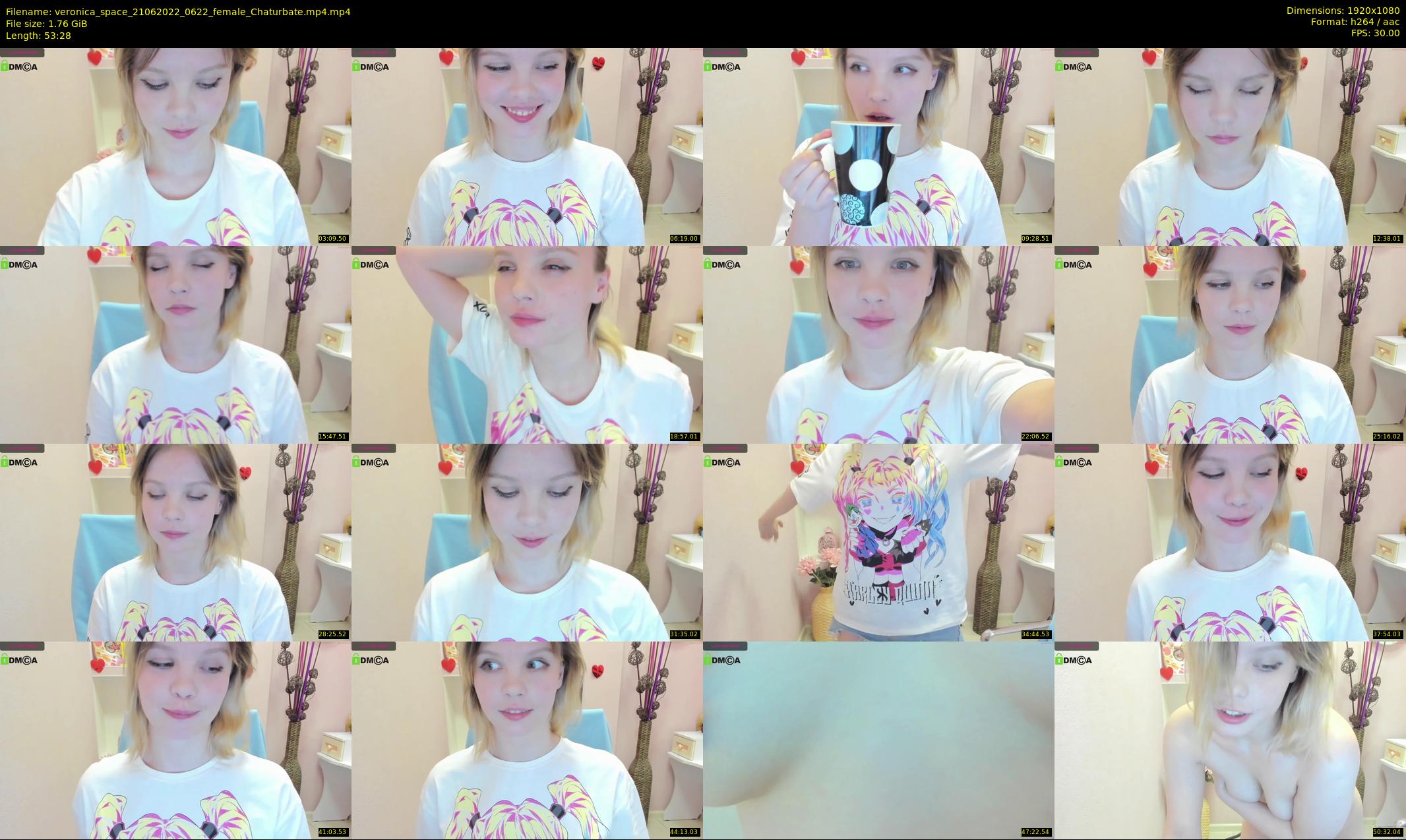 veronica_space — 54 minute Chaturbate female cam show recording, 1080p, Jun 21, 2022
