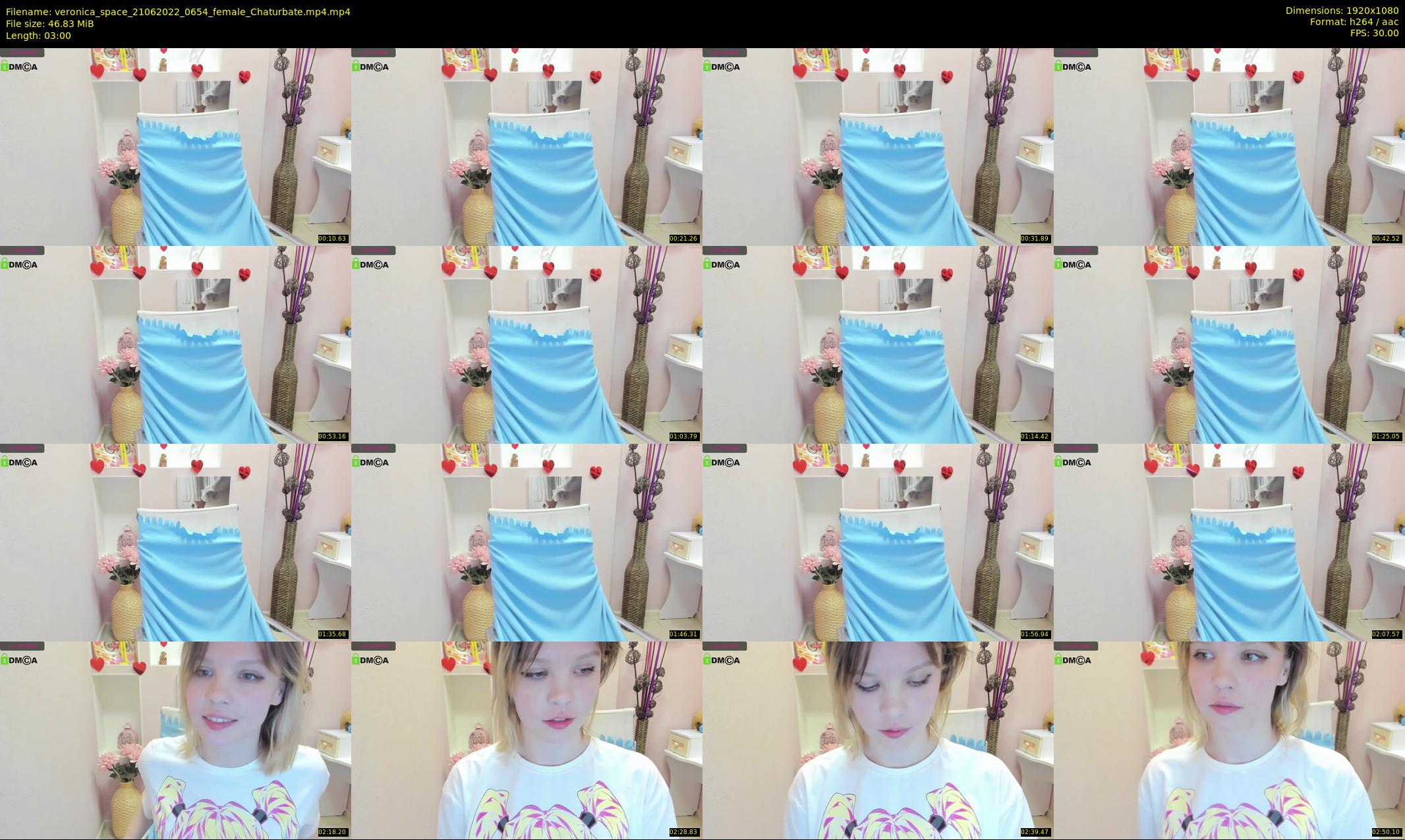 veronica_space — 3 minute Chaturbate female cam show recording, 1080p, Jun 21, 2022