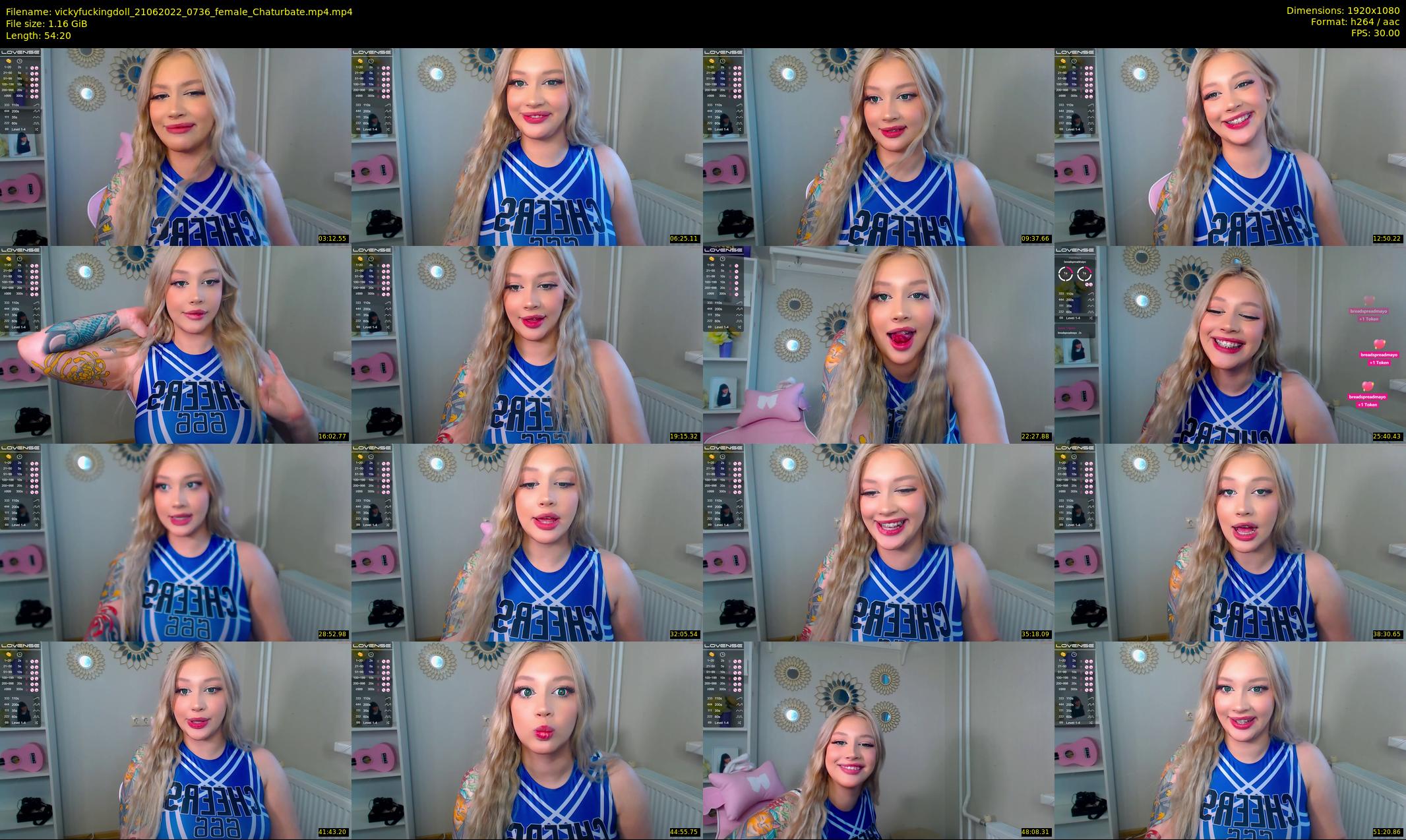 vickyfuckingdoll — 55 minute Chaturbate female cam show recording, 1080p, Jun 21, 2022