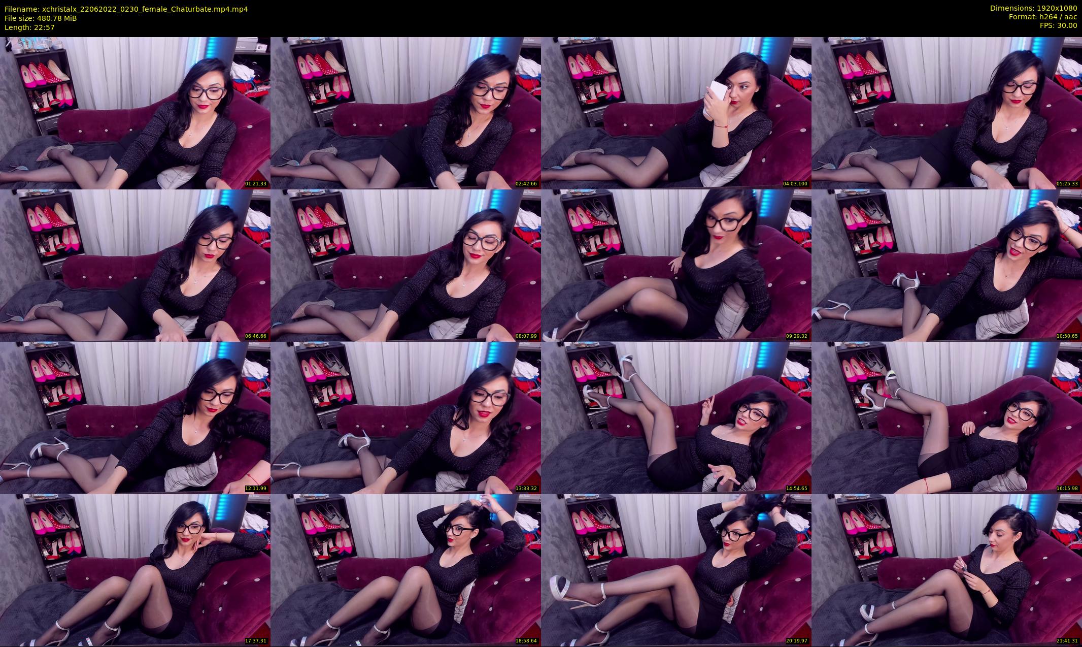 xchristalx — 23 minute Chaturbate female cam show recording, 1080p, Jun 22, 2022