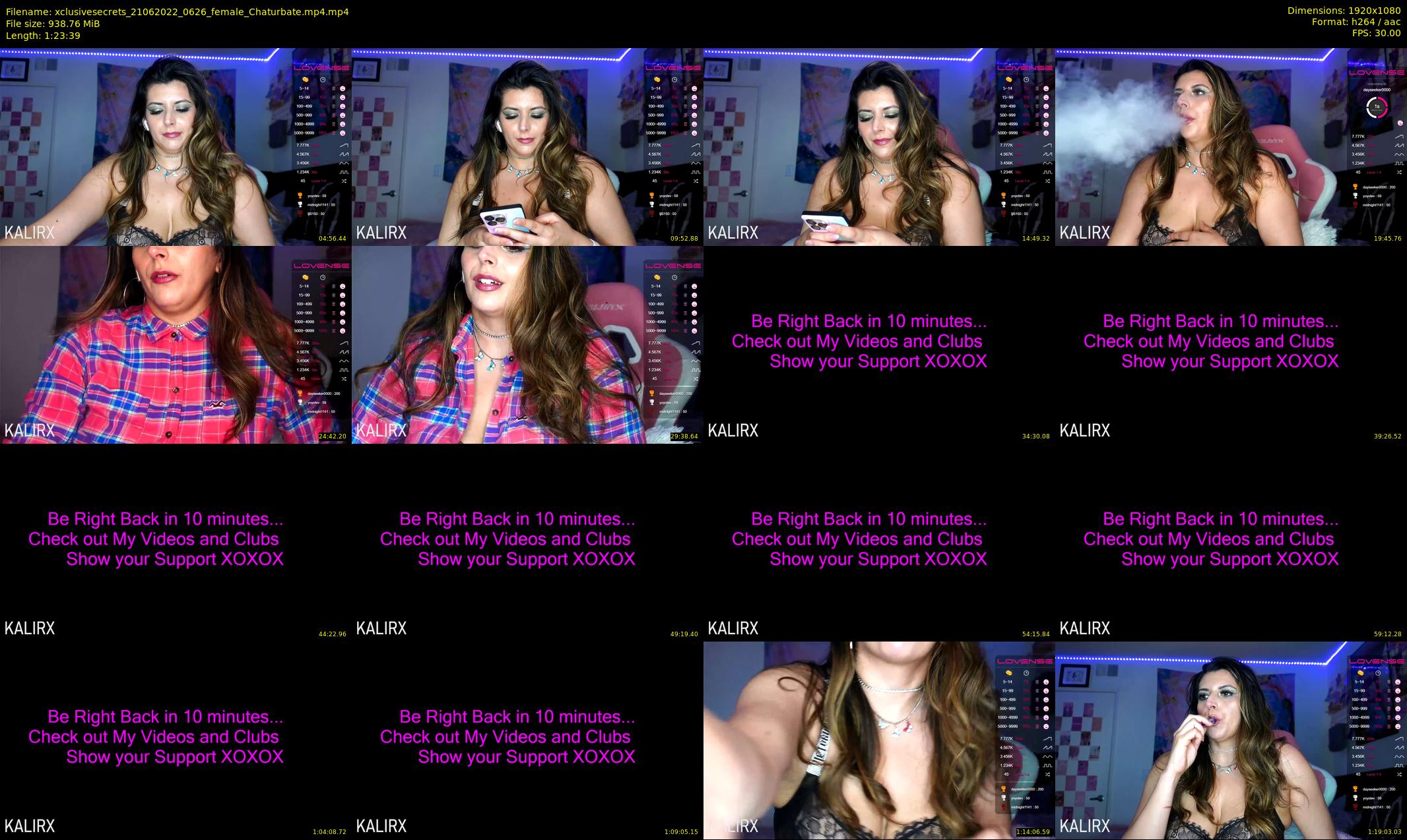 xclusivesecrets — 84 minute Chaturbate female cam show recording, 1080p, Jun 21, 2022