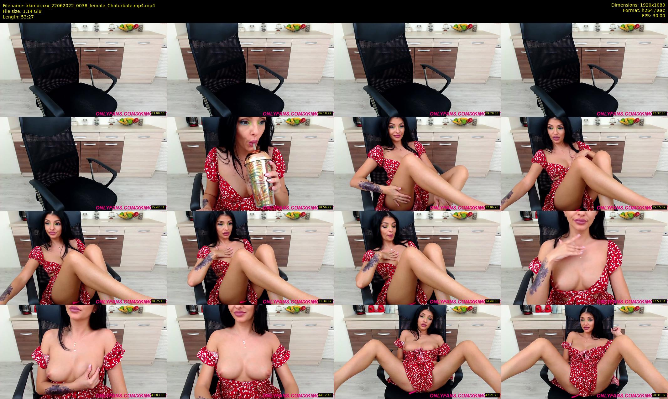 xkimoraxx — 54 minute Chaturbate female cam show recording, 1080p, Jun 22, 2022