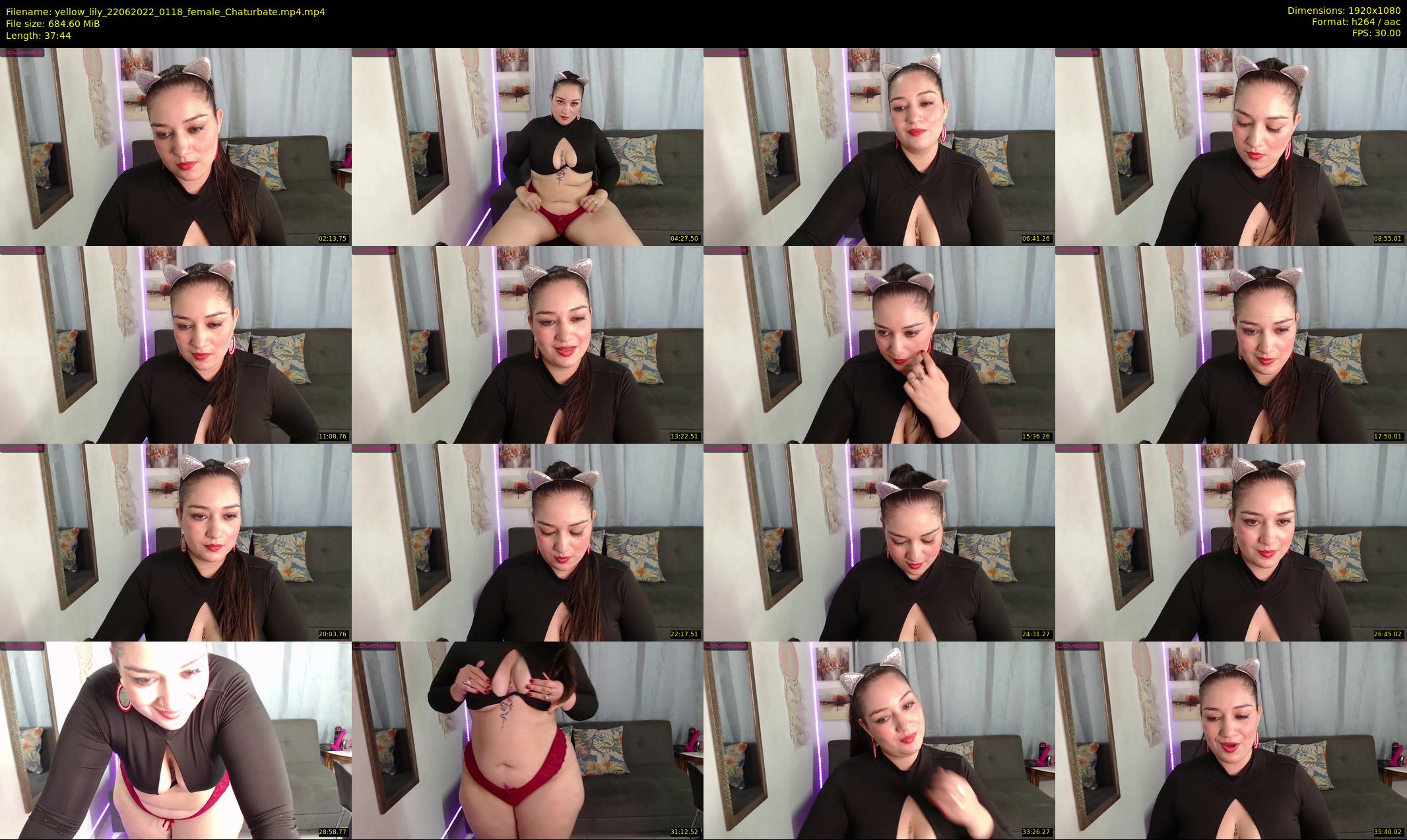yellow_lily — 38 minute Chaturbate female cam show recording, 1080p, Jun 22, 2022